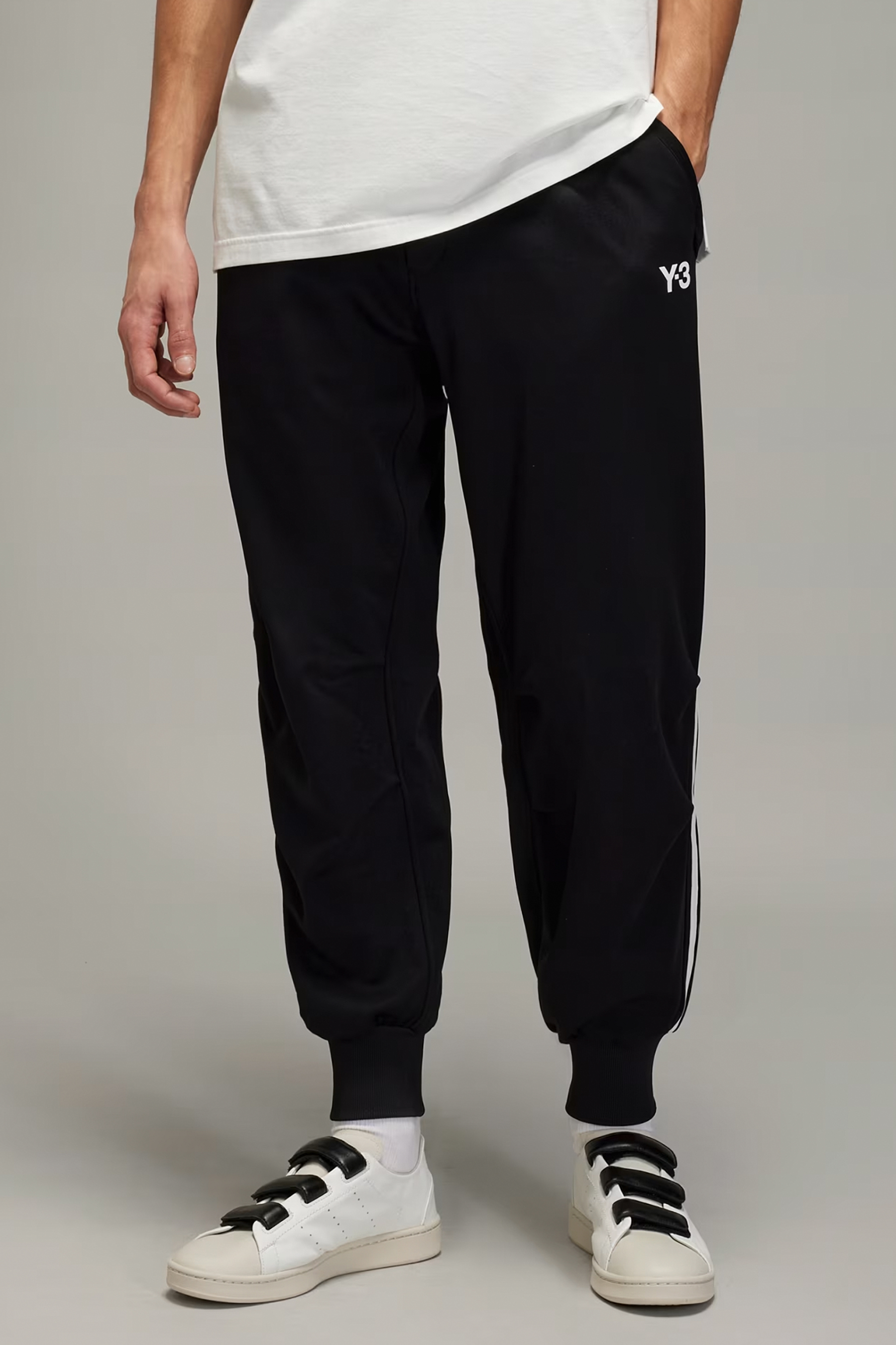 Y-3 Nylon 3-Stripes Cuffed Track Pants