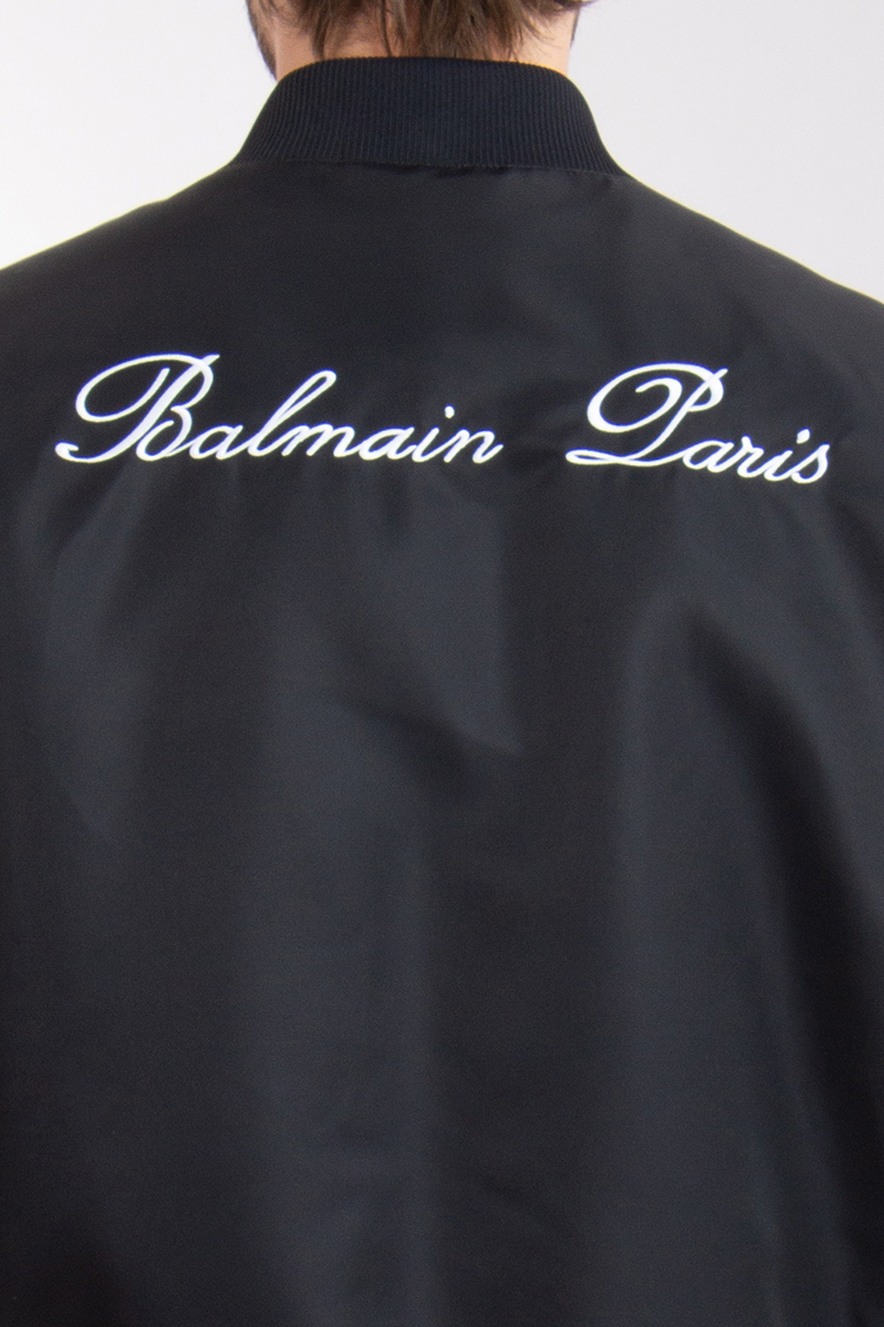 BALMAIN Embroidered Nylon Bomber Jacket