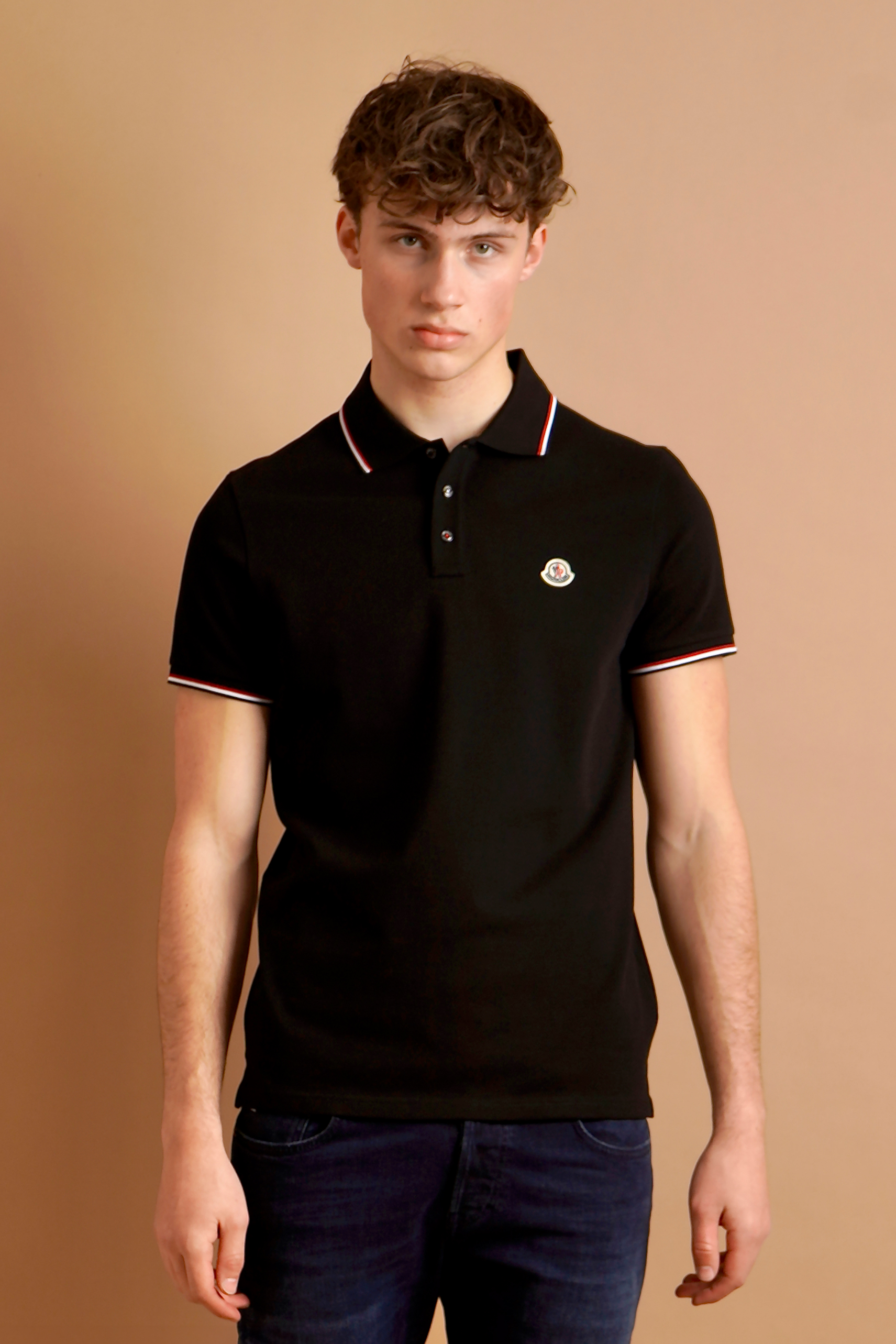 MONCLER Cotton Piqué Polo Shirt