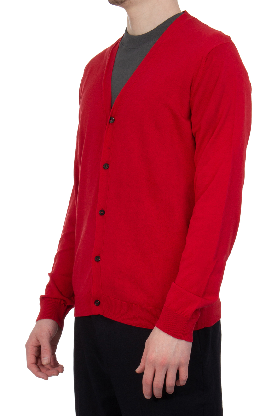 ROBERTO COLLINA Knitted Cotton Cardigan