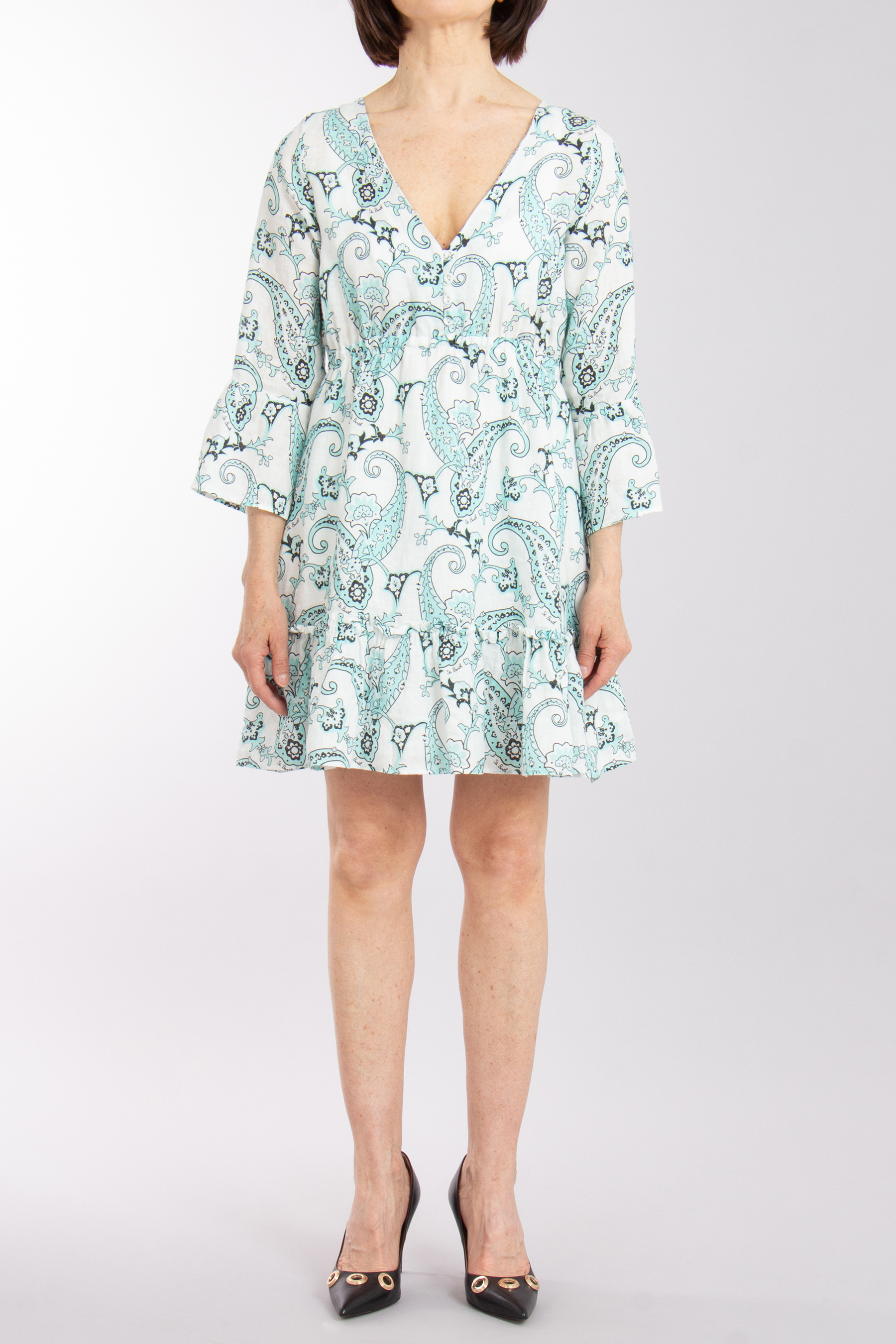 MC 2 SAINT BARTH Printed Linen Dress