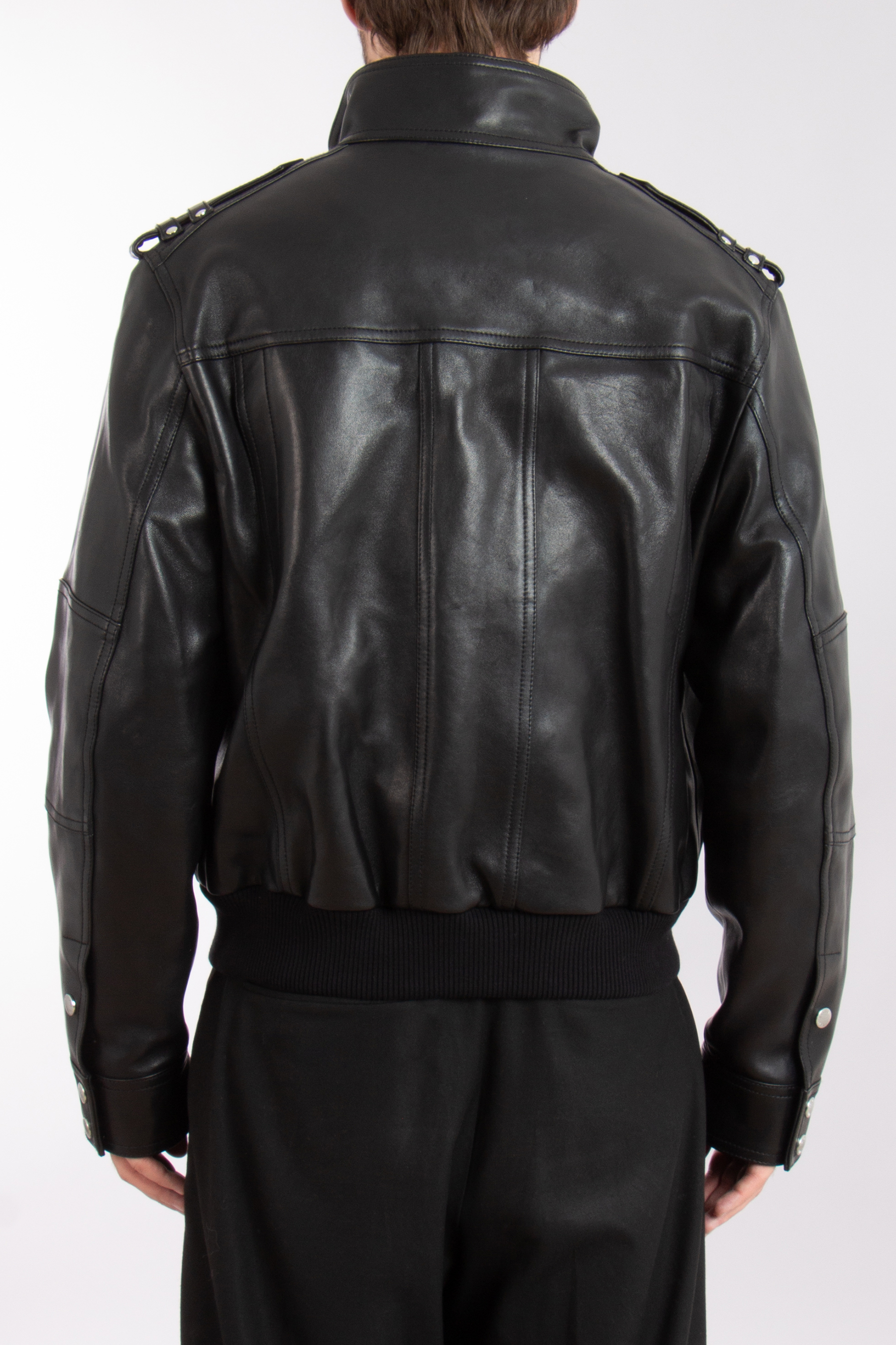 BALMAIN Lamb Leather Jacket