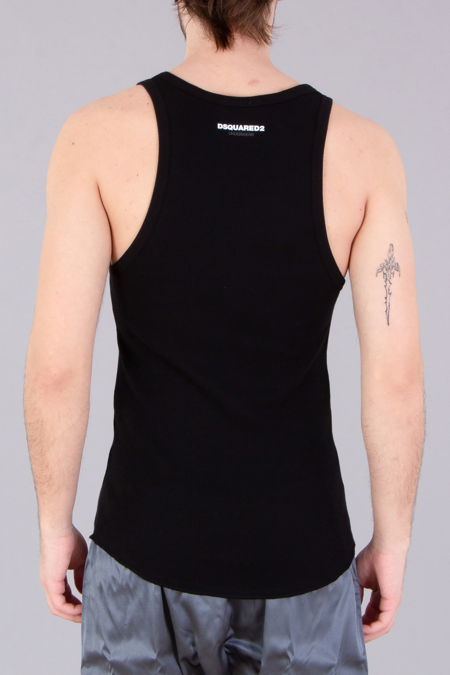 DSQUARED2 2-Pack Cotton Rib Tank Tops