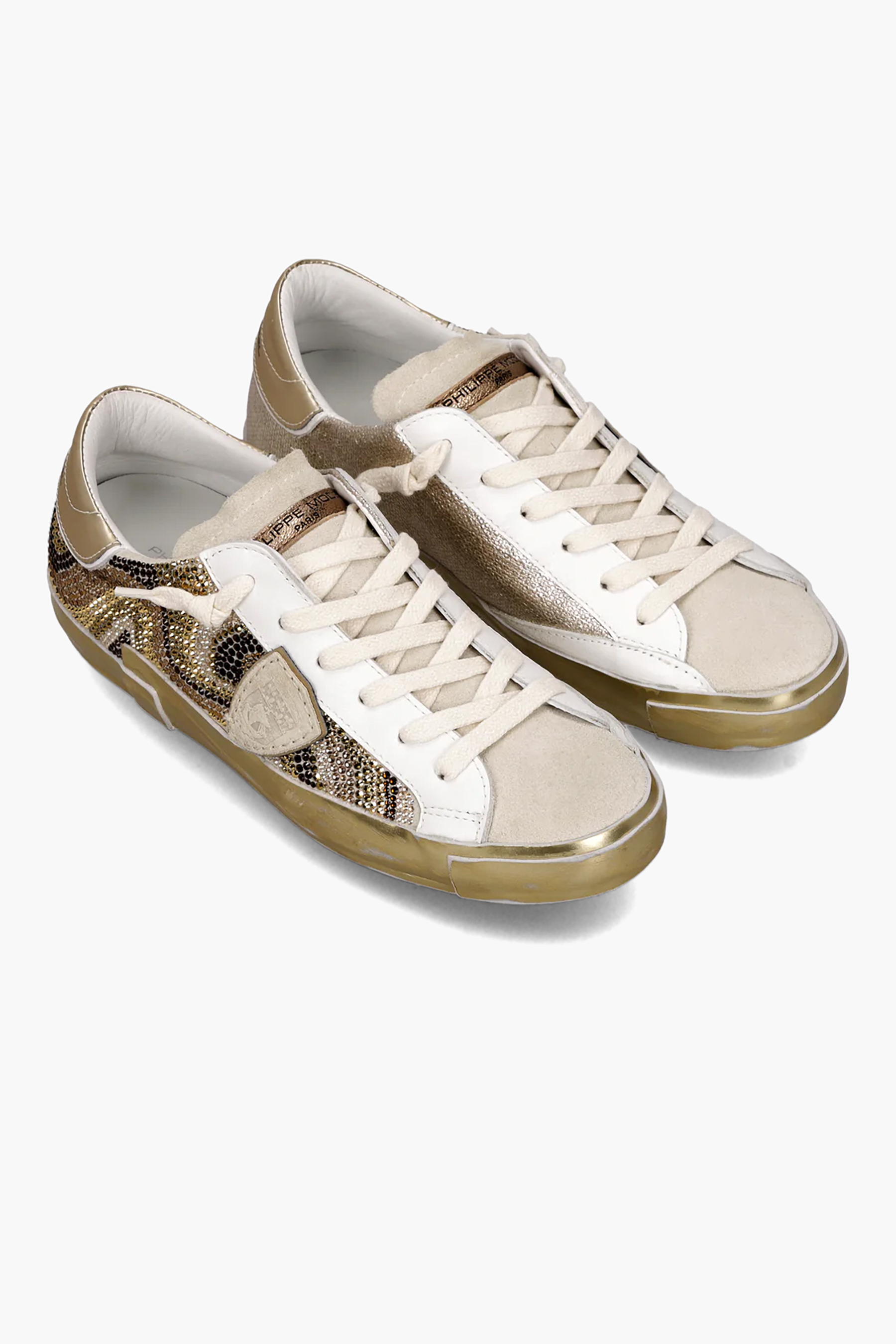 PHILIPPE MODEL Leather & Suede Sneakers Prsx Low