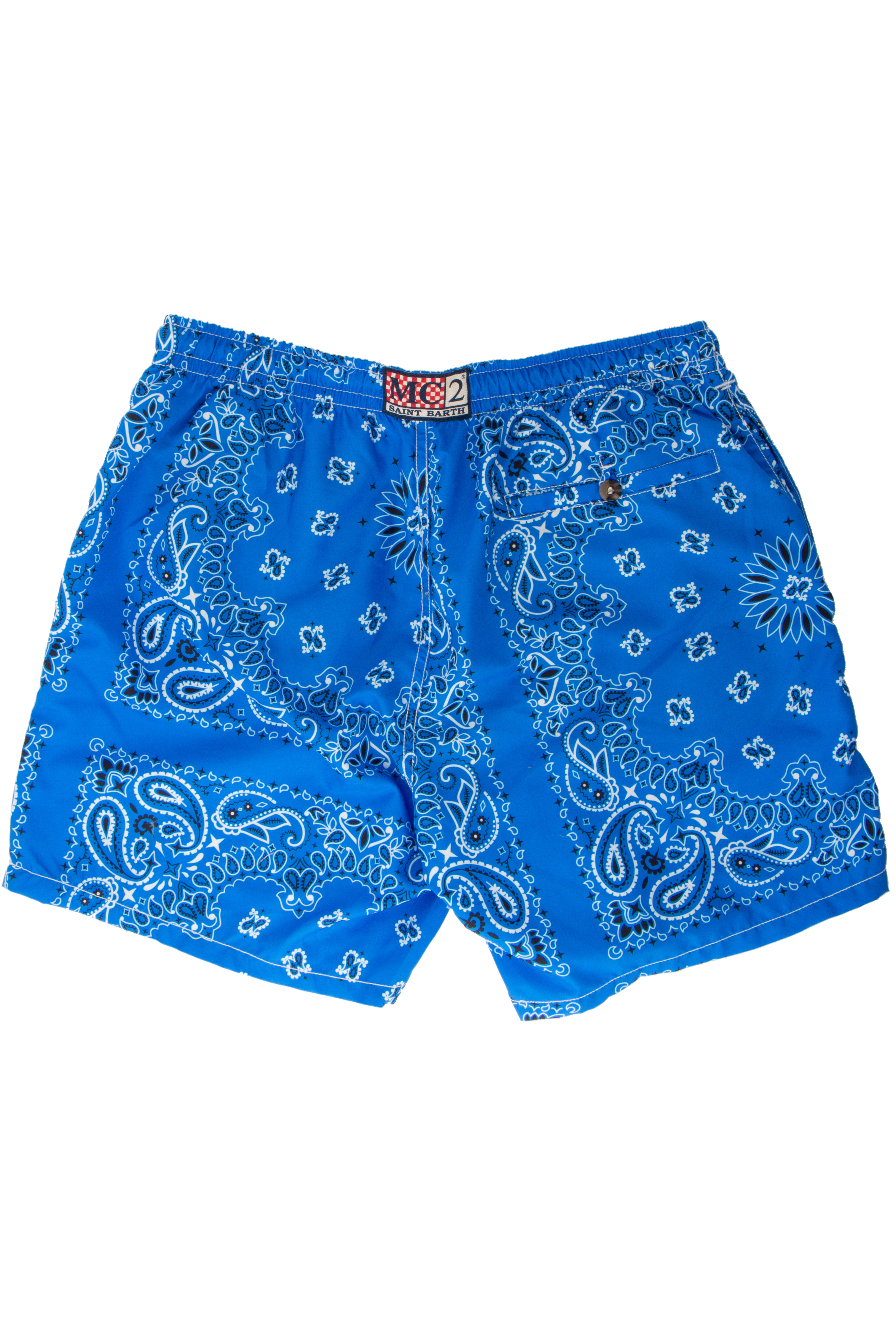 MC 2 SAINT BARTH Bandana Print Swim Shorts Caprese 