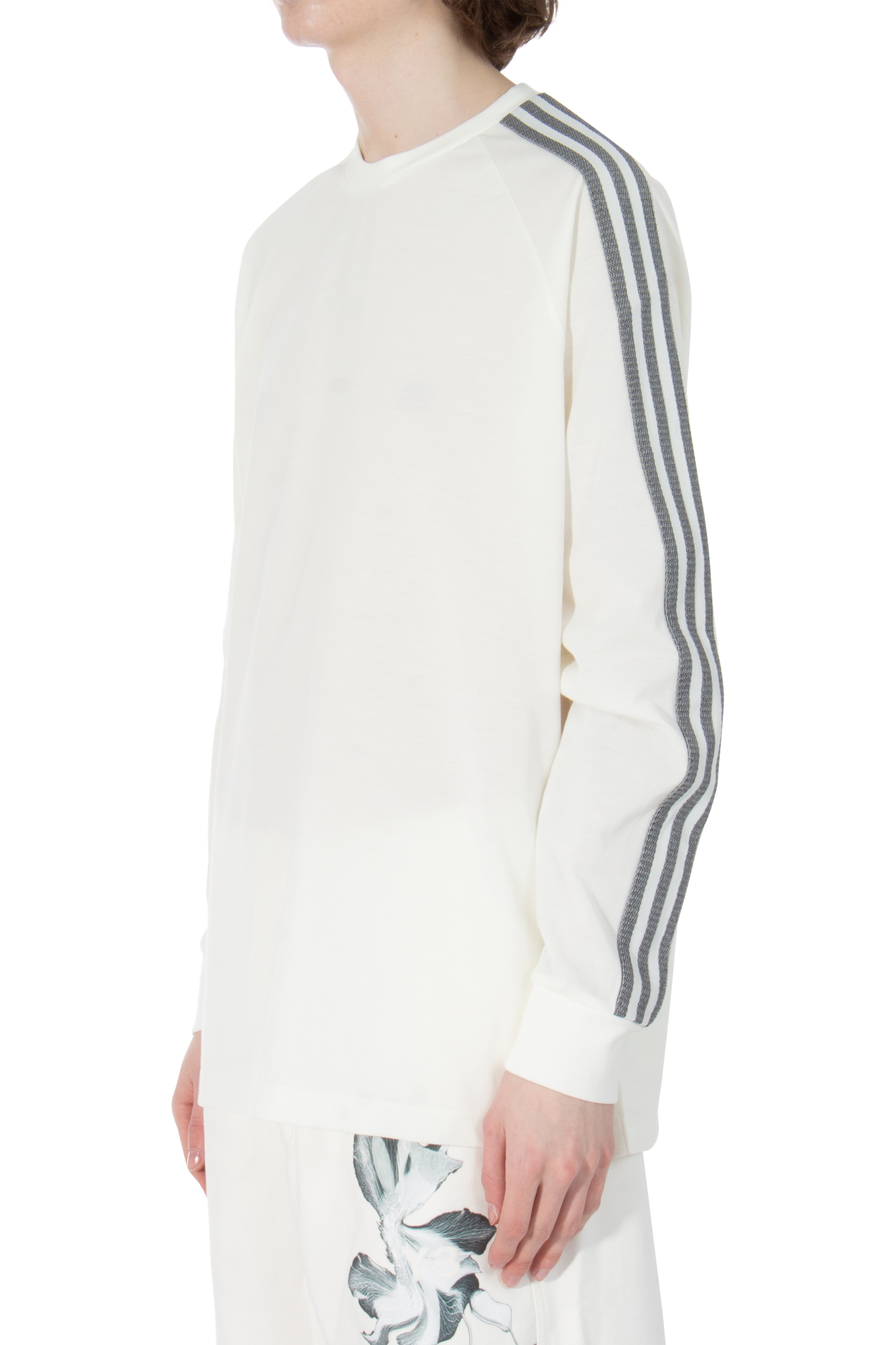 Y-3 3-Stripes Cotton Blend Long Sleeve