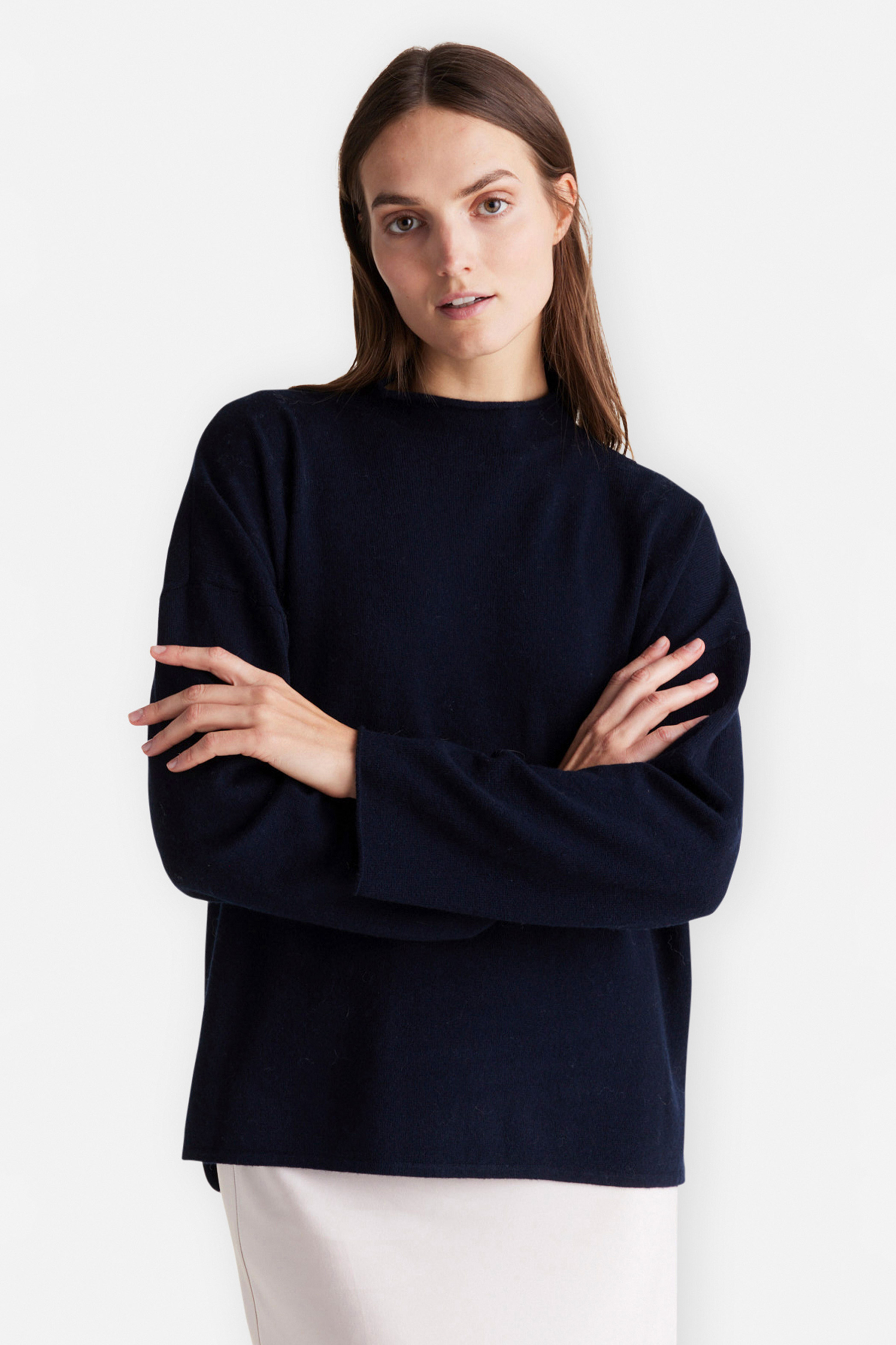 IHEART Fine Wool-Cashmere Knit Sweater Hornonella