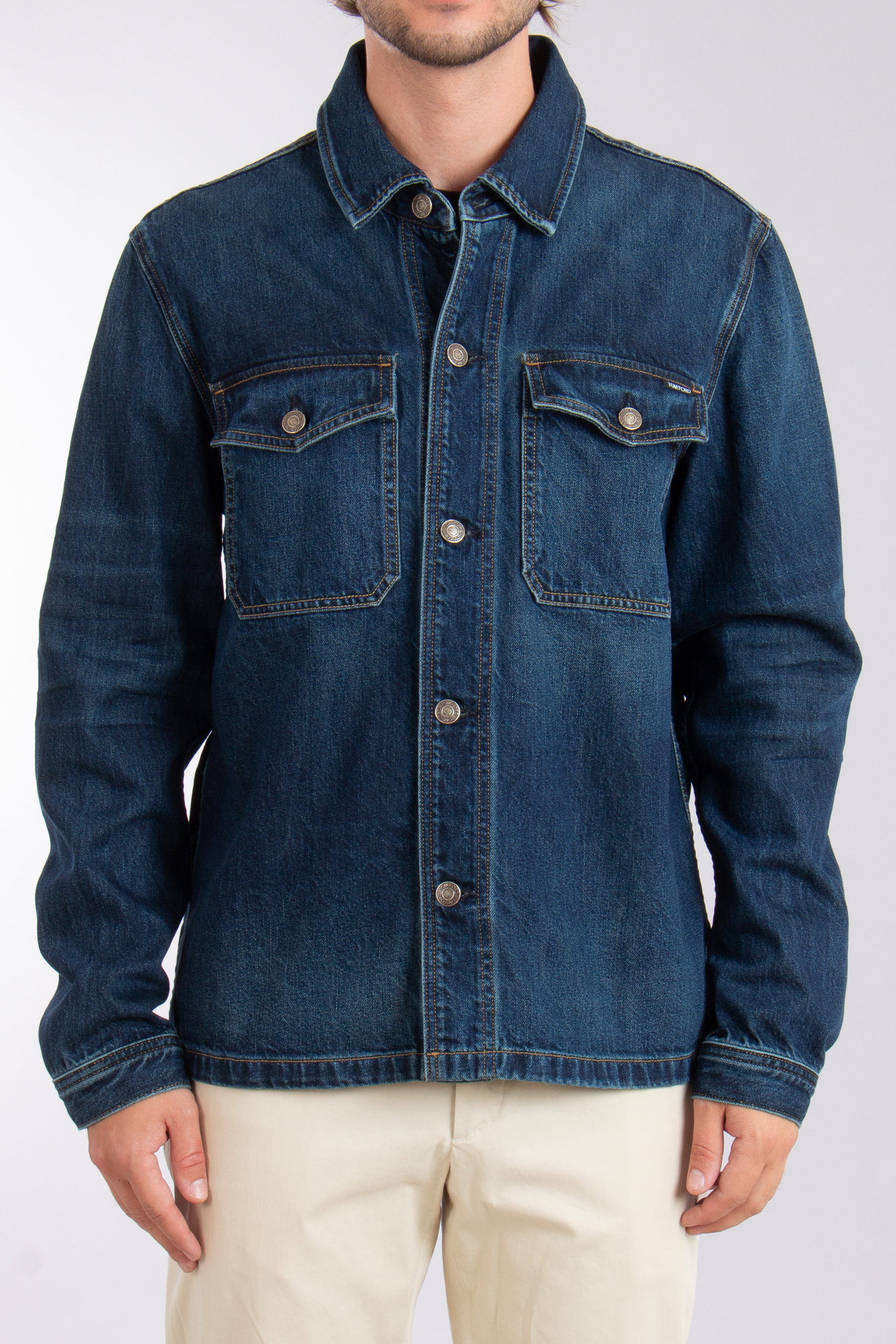 TOM FORD Cotton Denim Shirt Jacket