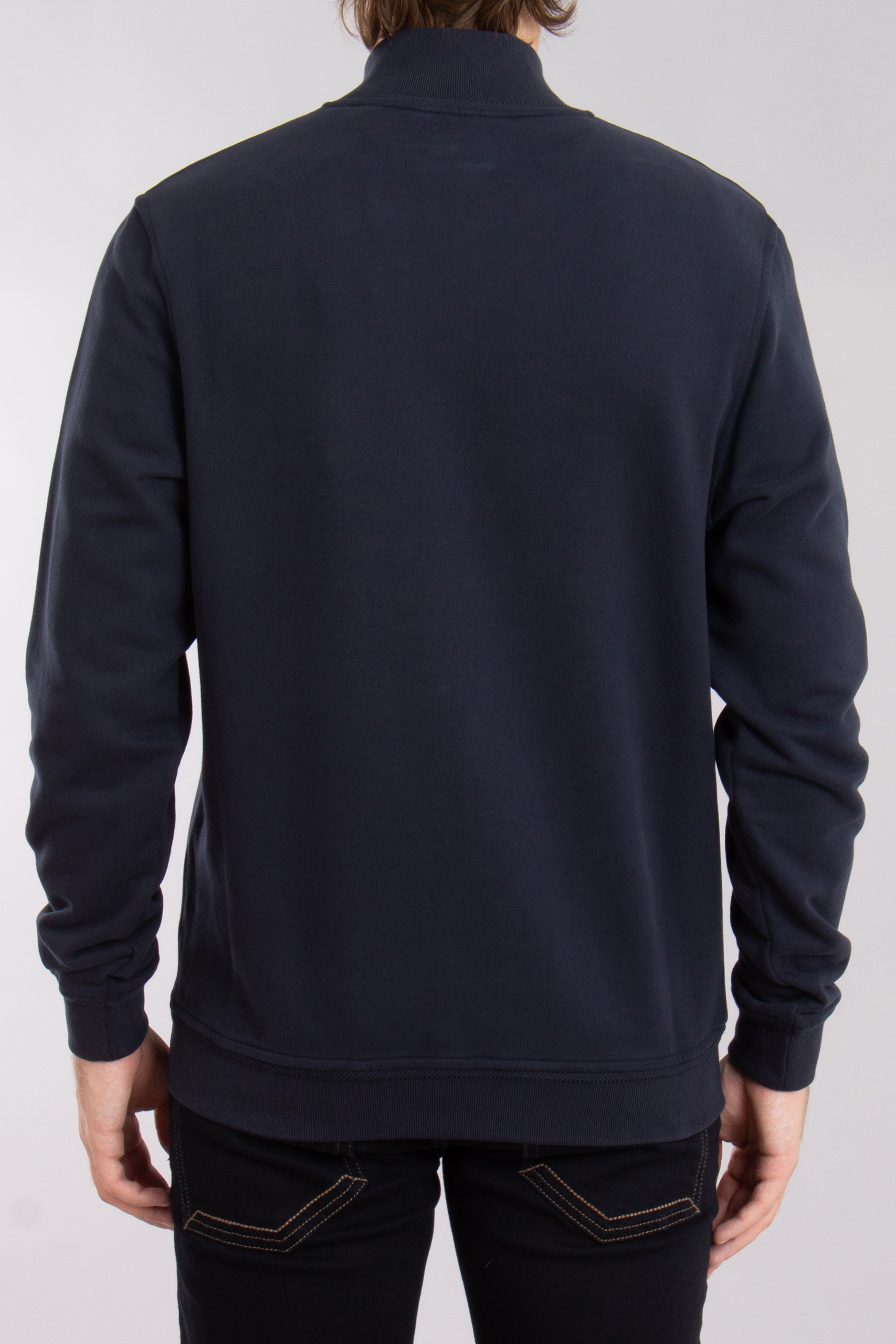 BELSTAFF Loopback Cotton Fleece Full Zip Sweatshirt