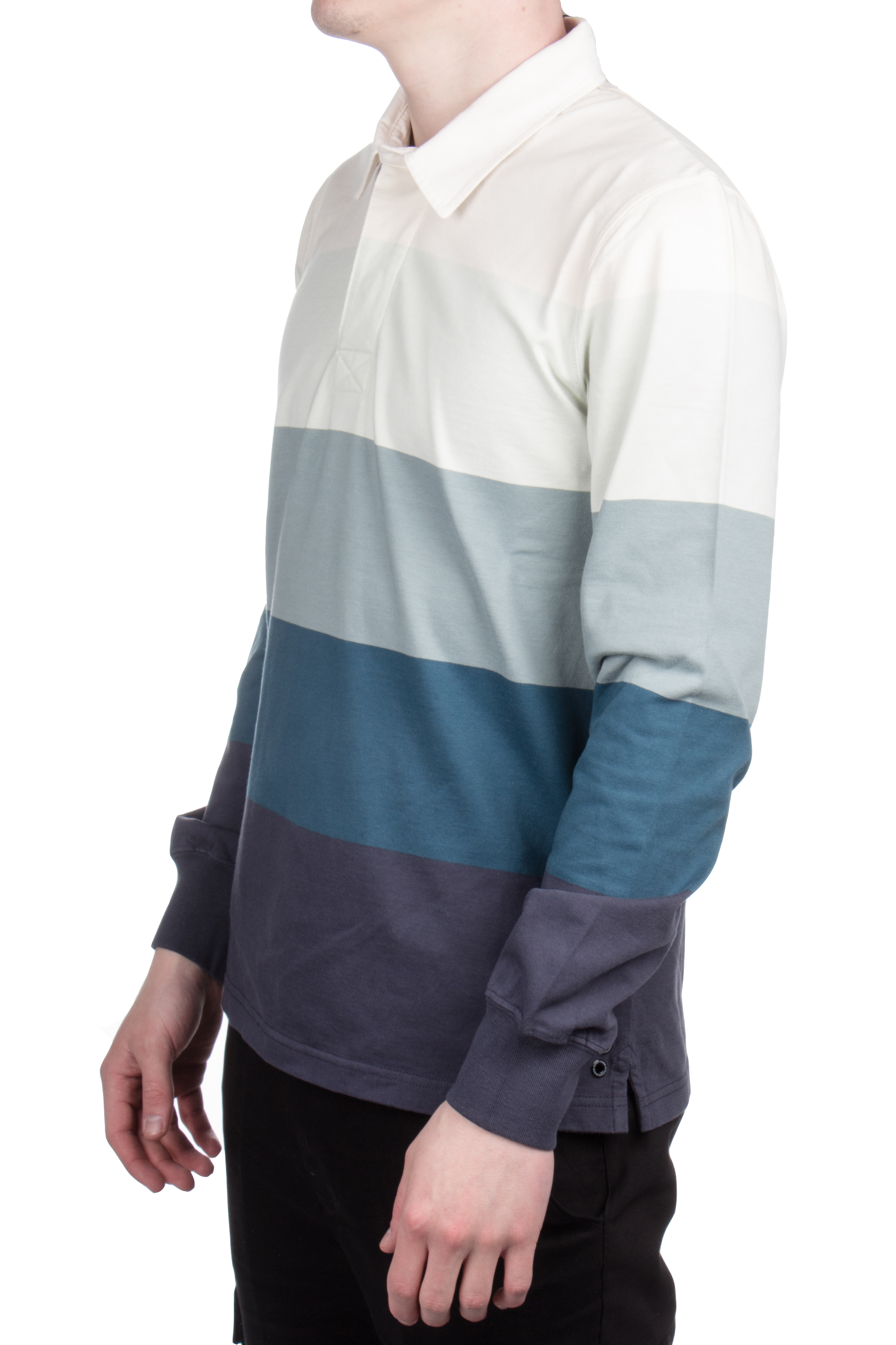 RON DORFF Colour Block Longlseeve Poloshirt