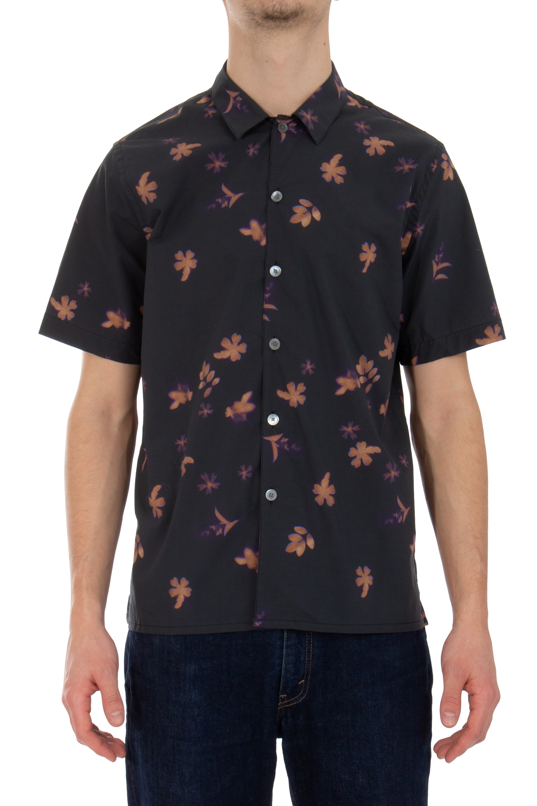 PAUL SMITH Floral Print Short-Sleeve Shirt