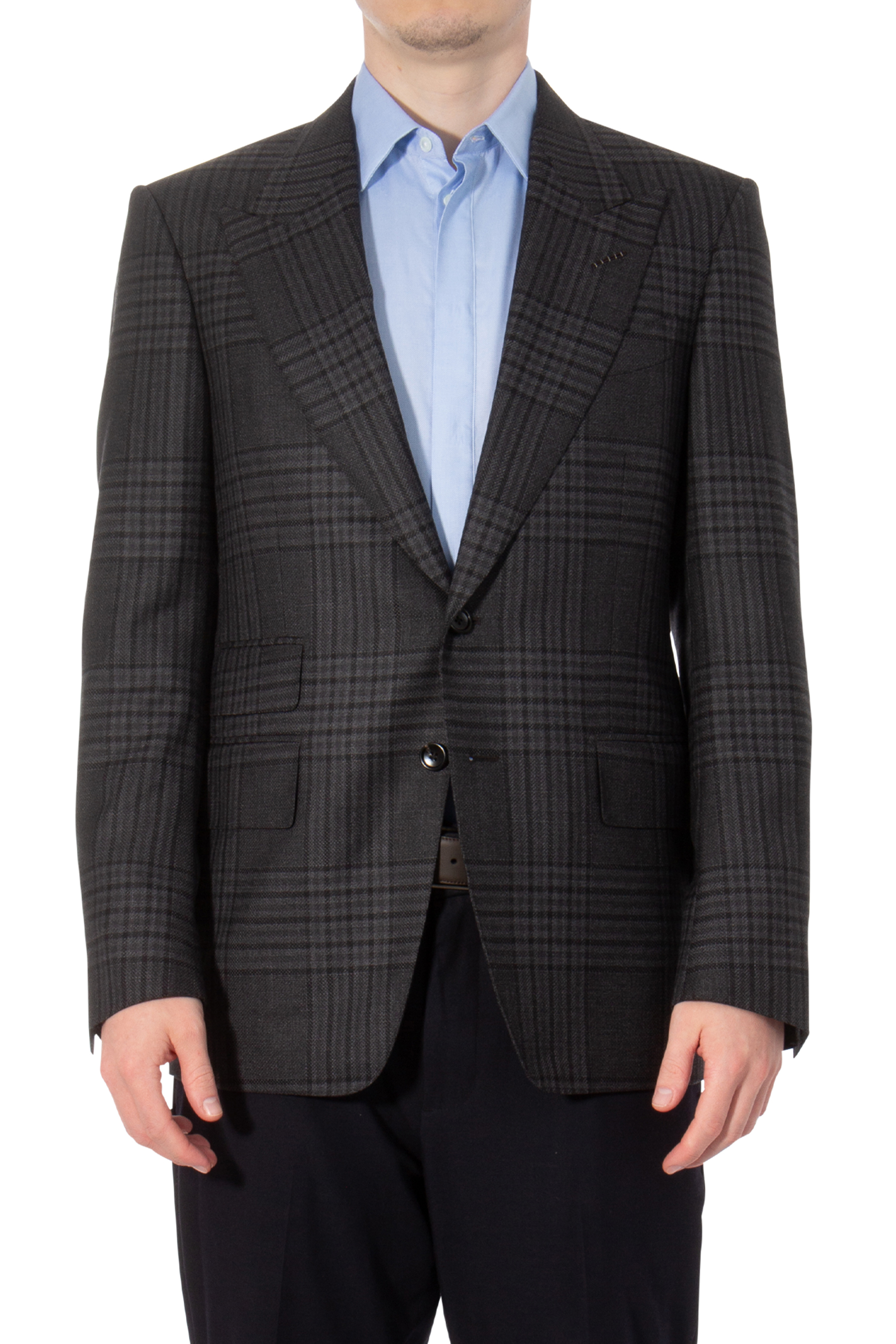 TOM FORD Checked Wool Jacket Shelton 