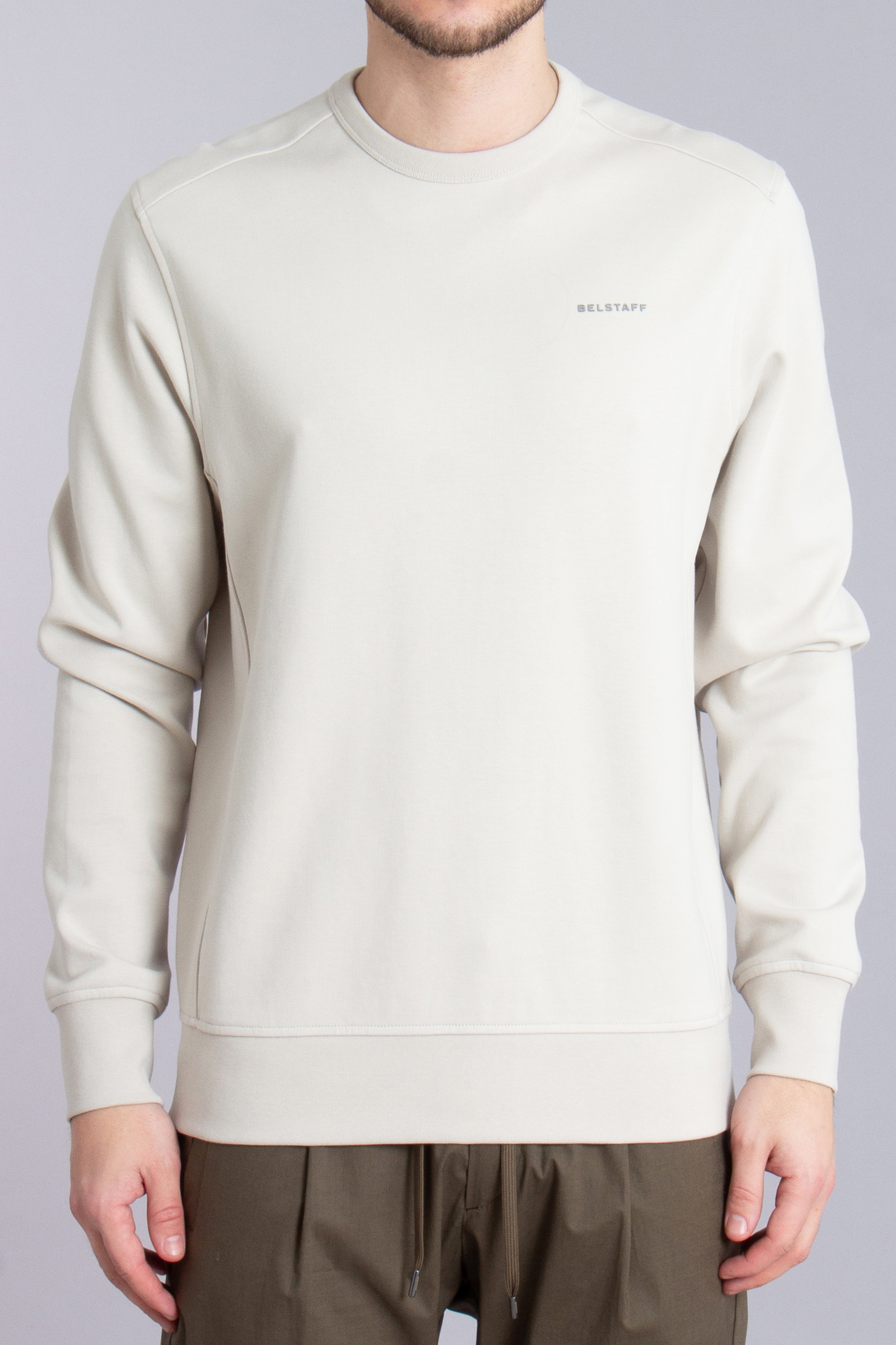 BELSTAFF Cotton Fleece Sweatshirt Alloy