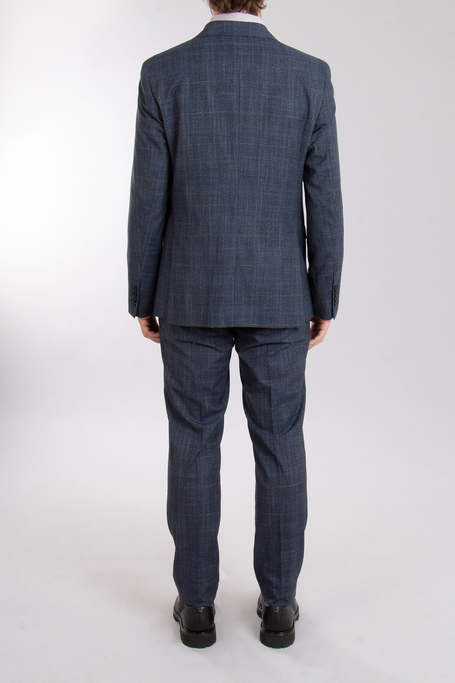 PAL ZILERI Checked Viscose Blend Stretch Suit Lord