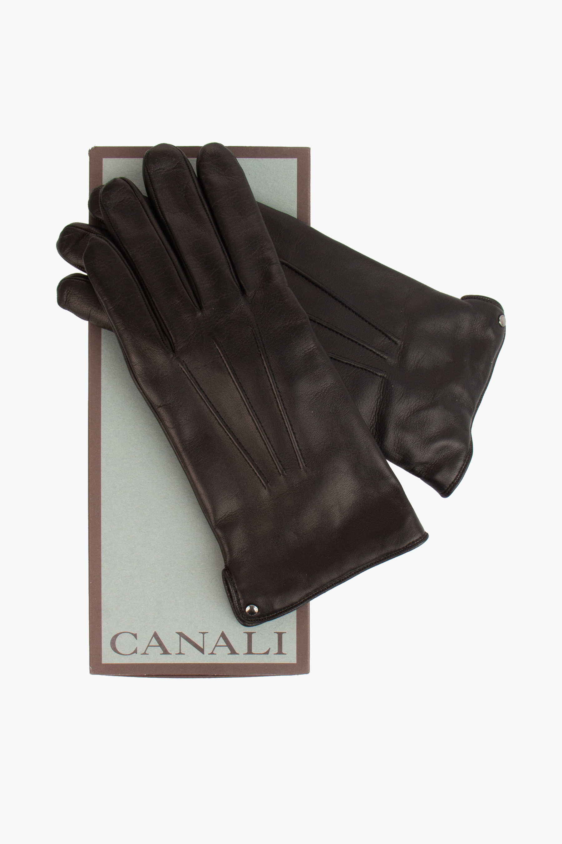 CANALI Sheep Skin Leather Gloves