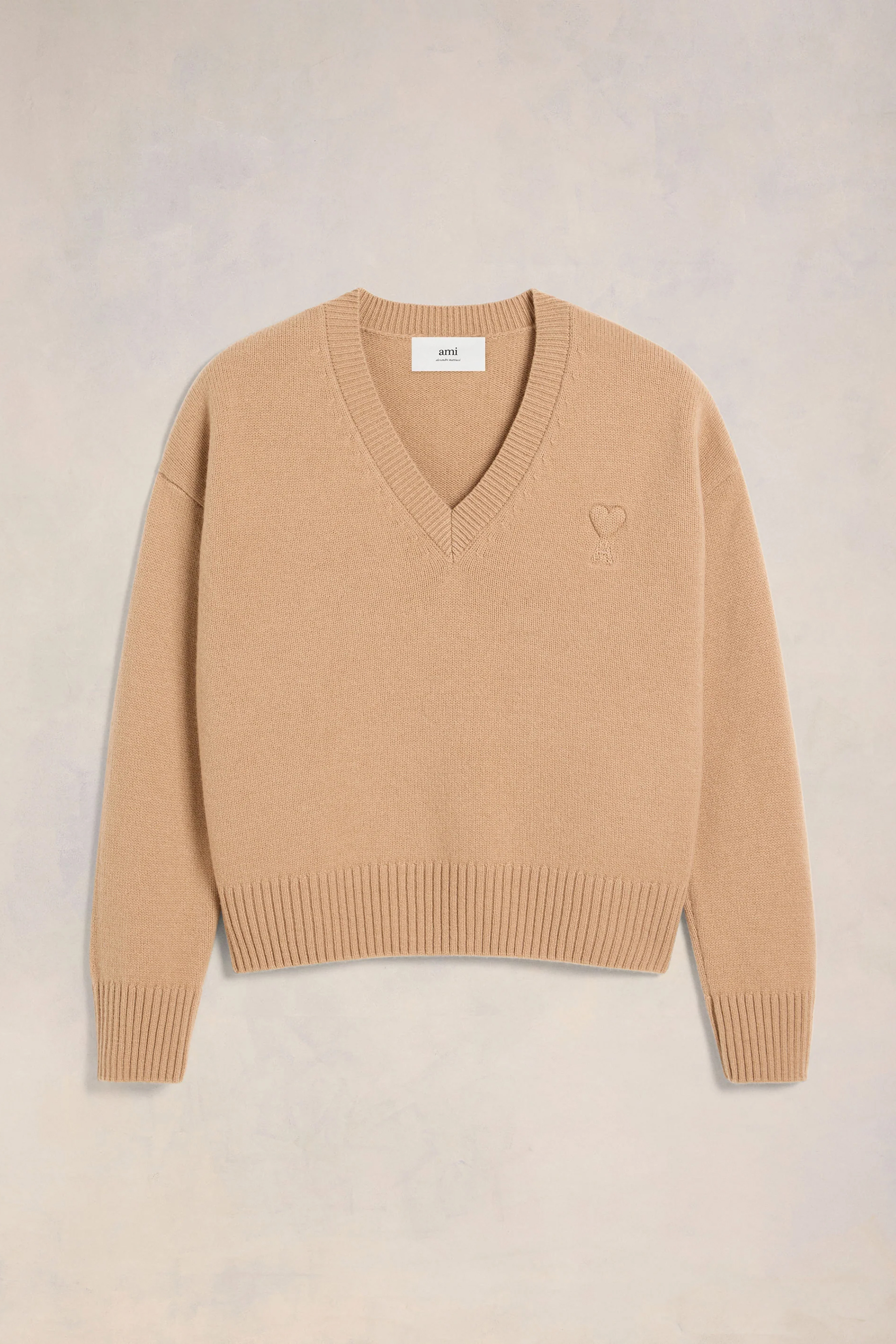 AMI PARIS Wool-Cashmere Blend Sweater