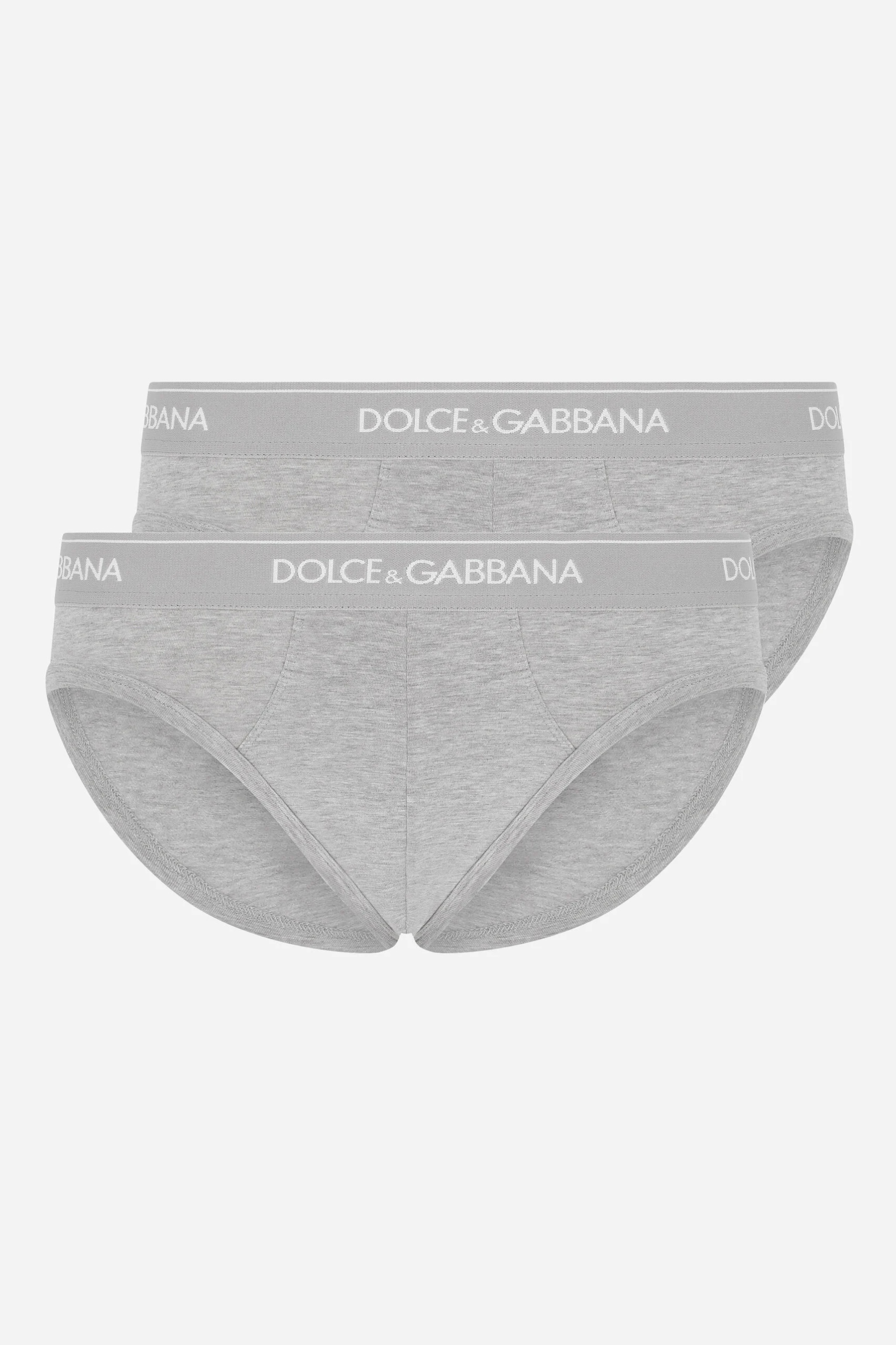 DOLCE & GABBANA 2-Pack Cotton Stretch Jersey Mid-Rise Briefs