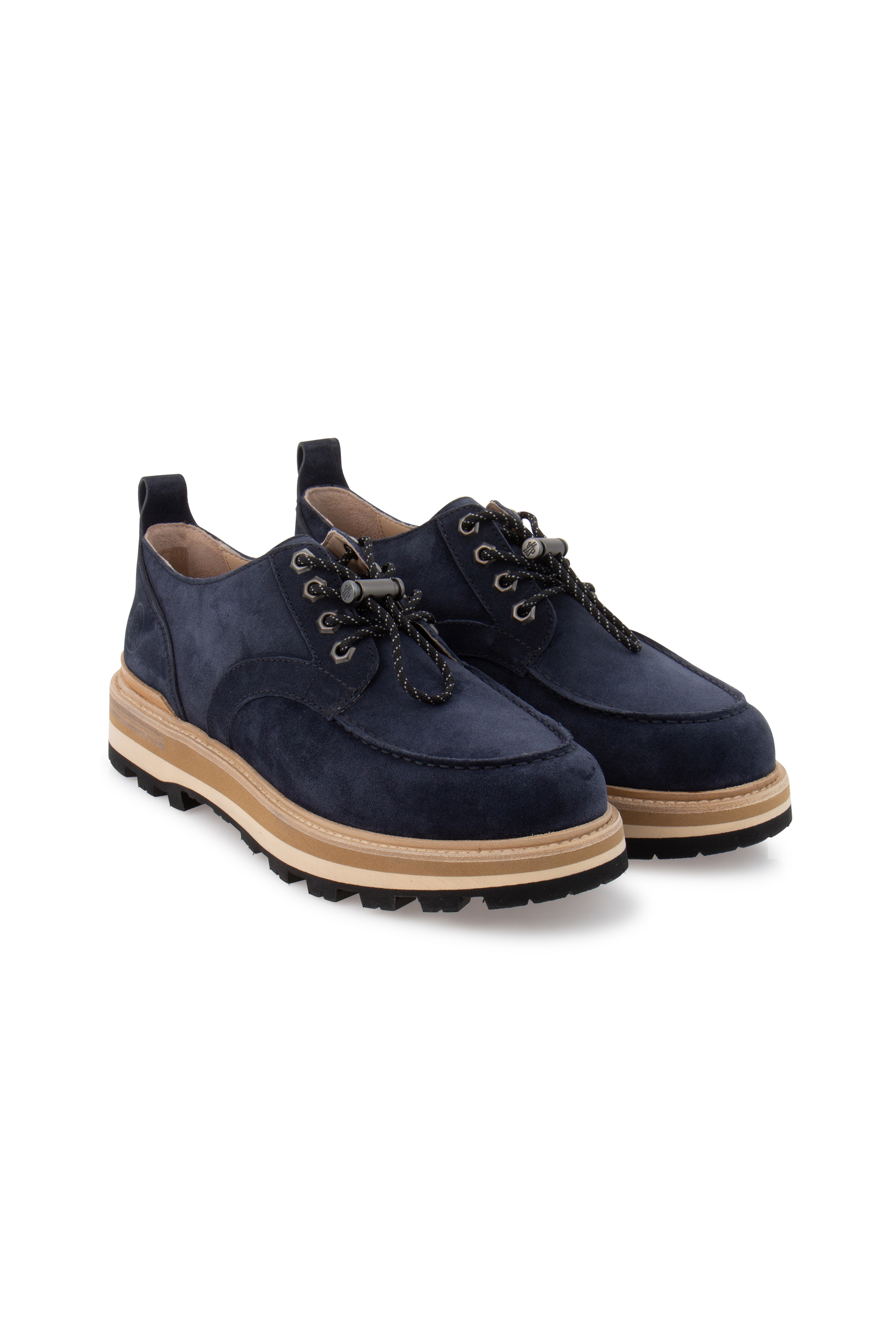 MONCLER Suede Peka City Derby Shoes