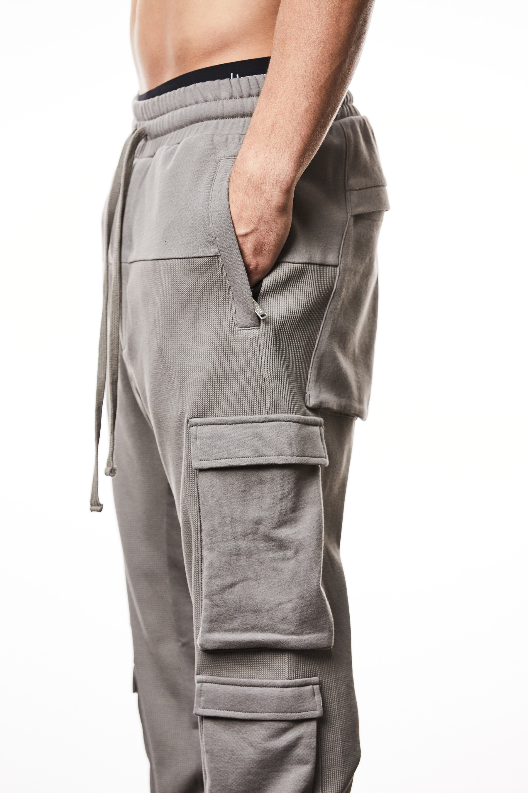 THOM KROM Matmix Cotton Jersey Cargo Sweatpants