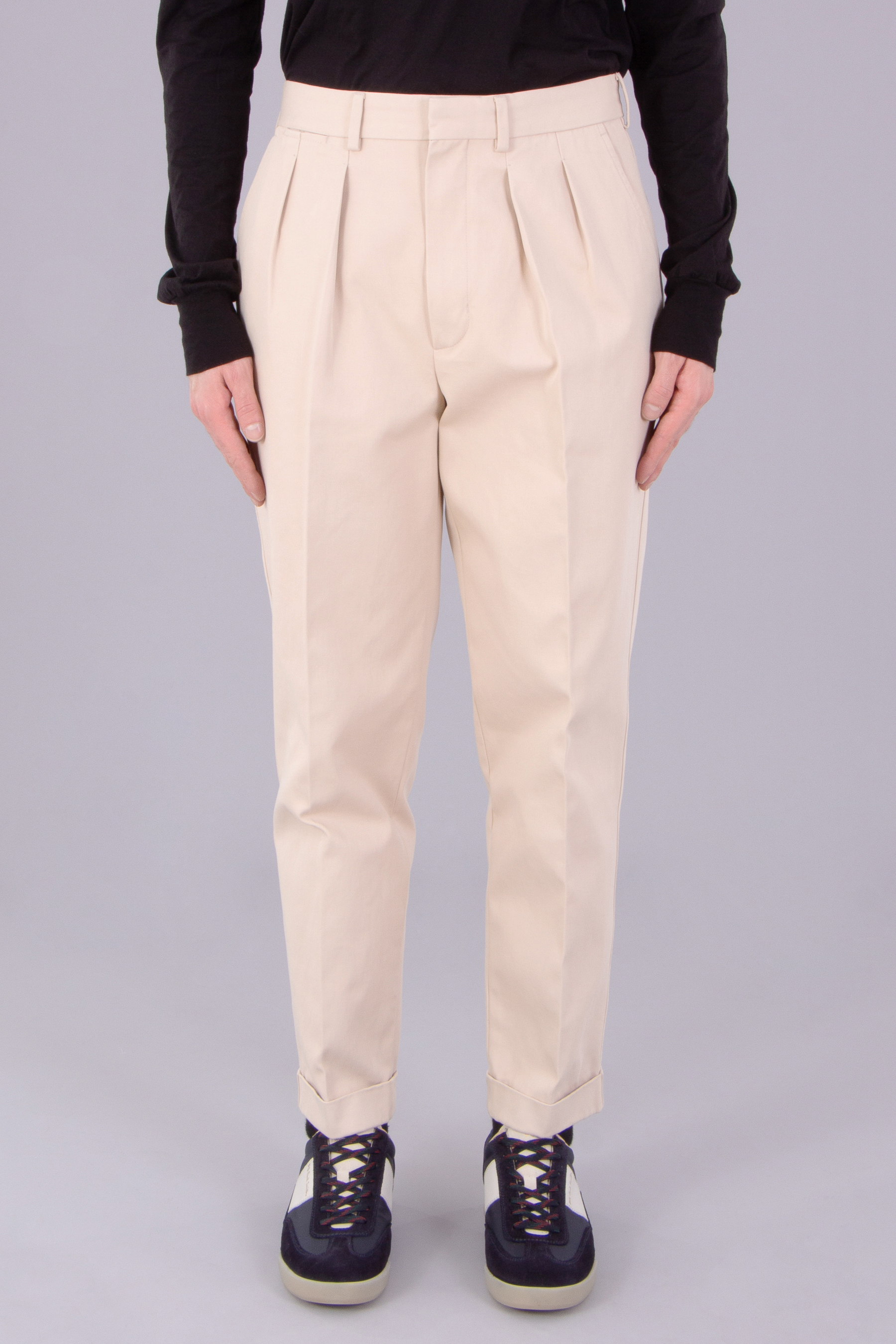 TOM FORD Organic Cotton Pleated Pants