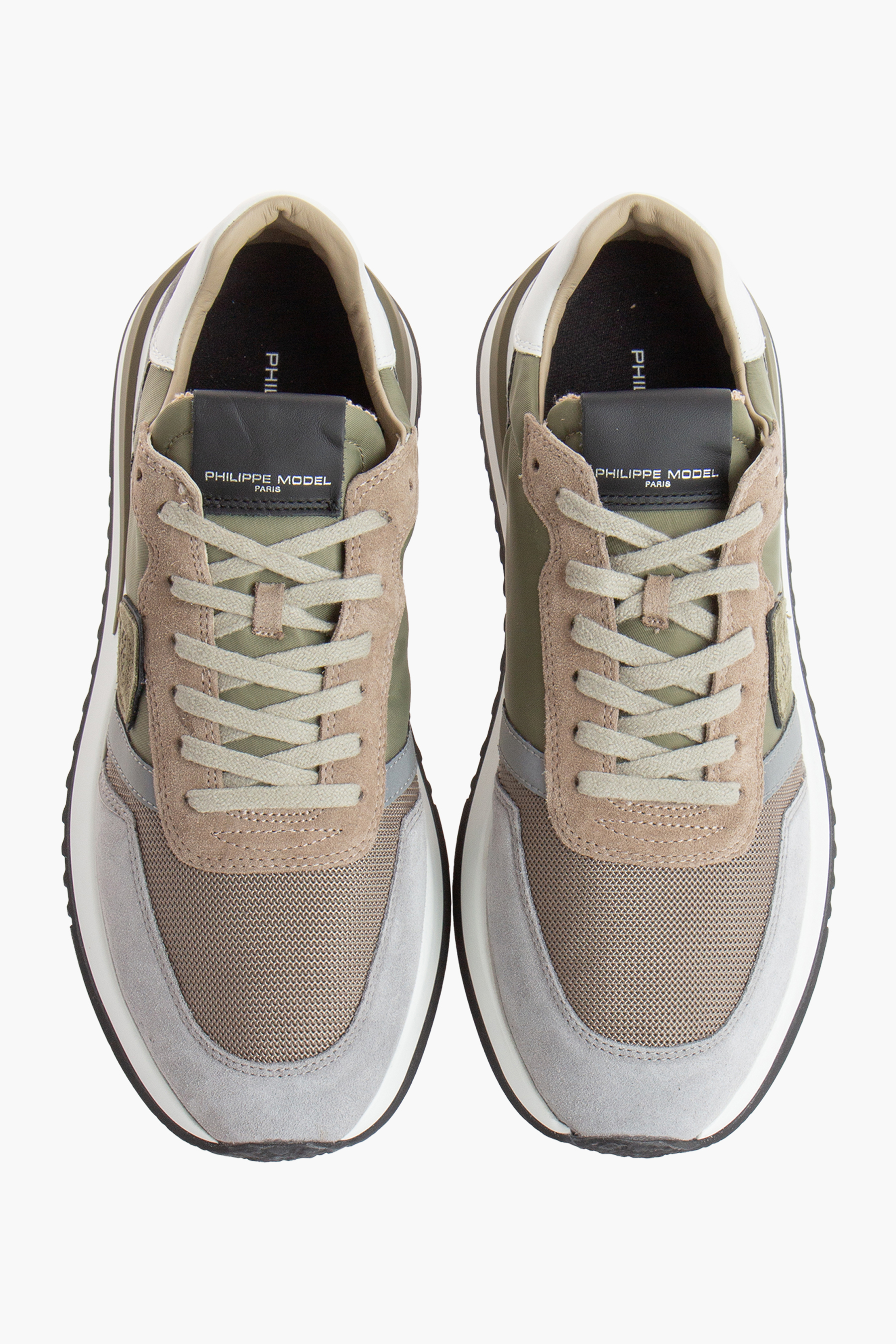 PHILIPPE MODEL Nylon Leather & Suede Sneakers Tropez 2.1 Low