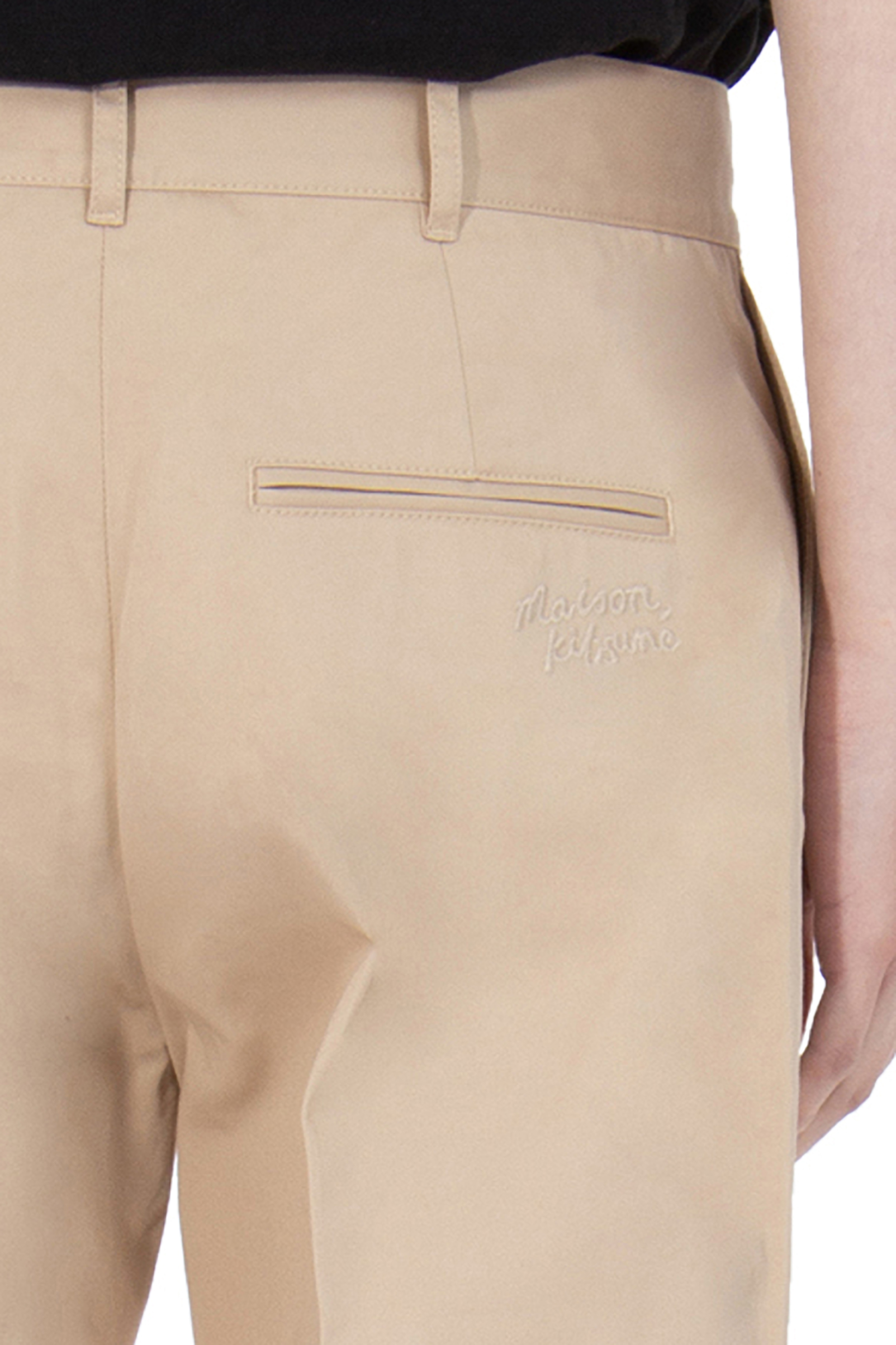 MAISON KITSUNÉ Cotton Gabardine Chino Pants