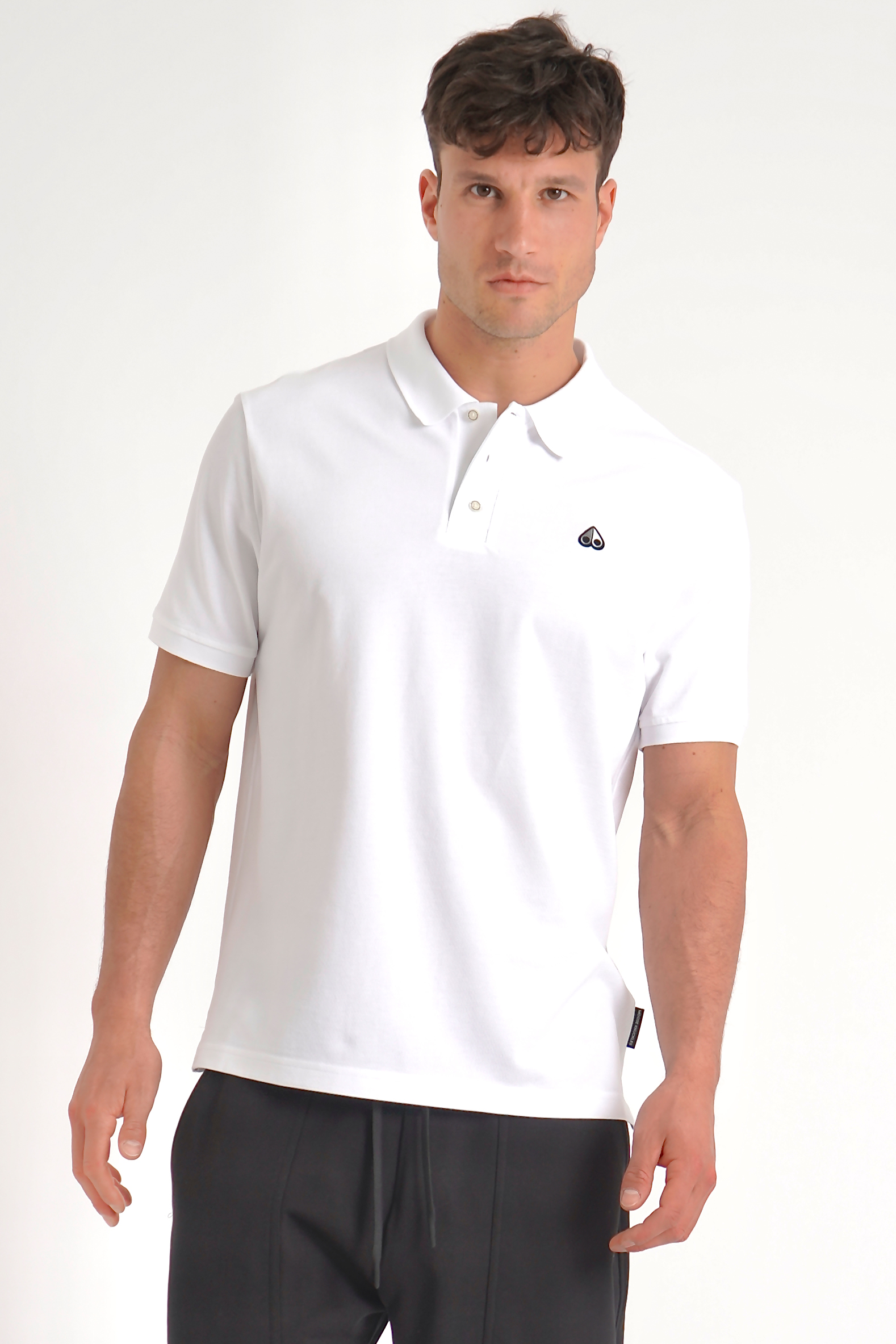 MOOSE KNUCKLES Logo Cotton Piqué Polo Shirt