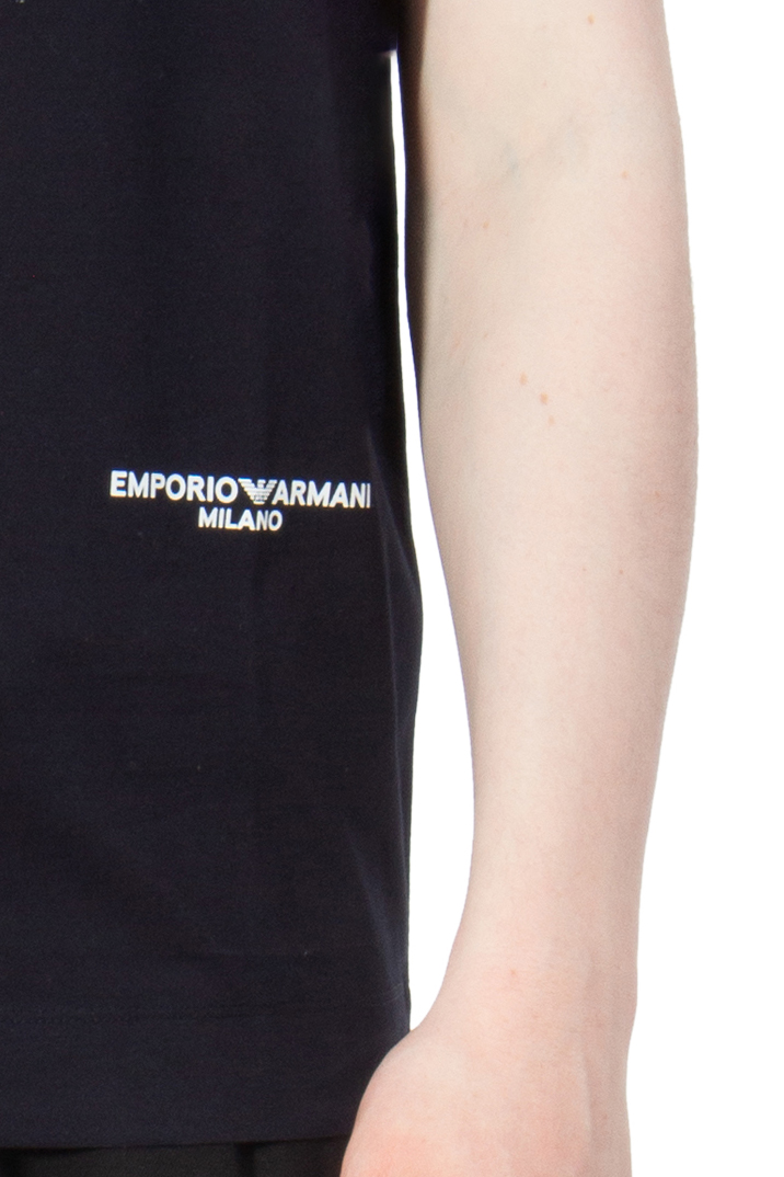 EMPORIO ARMANI Printed Cotton Jersey T-Shirt