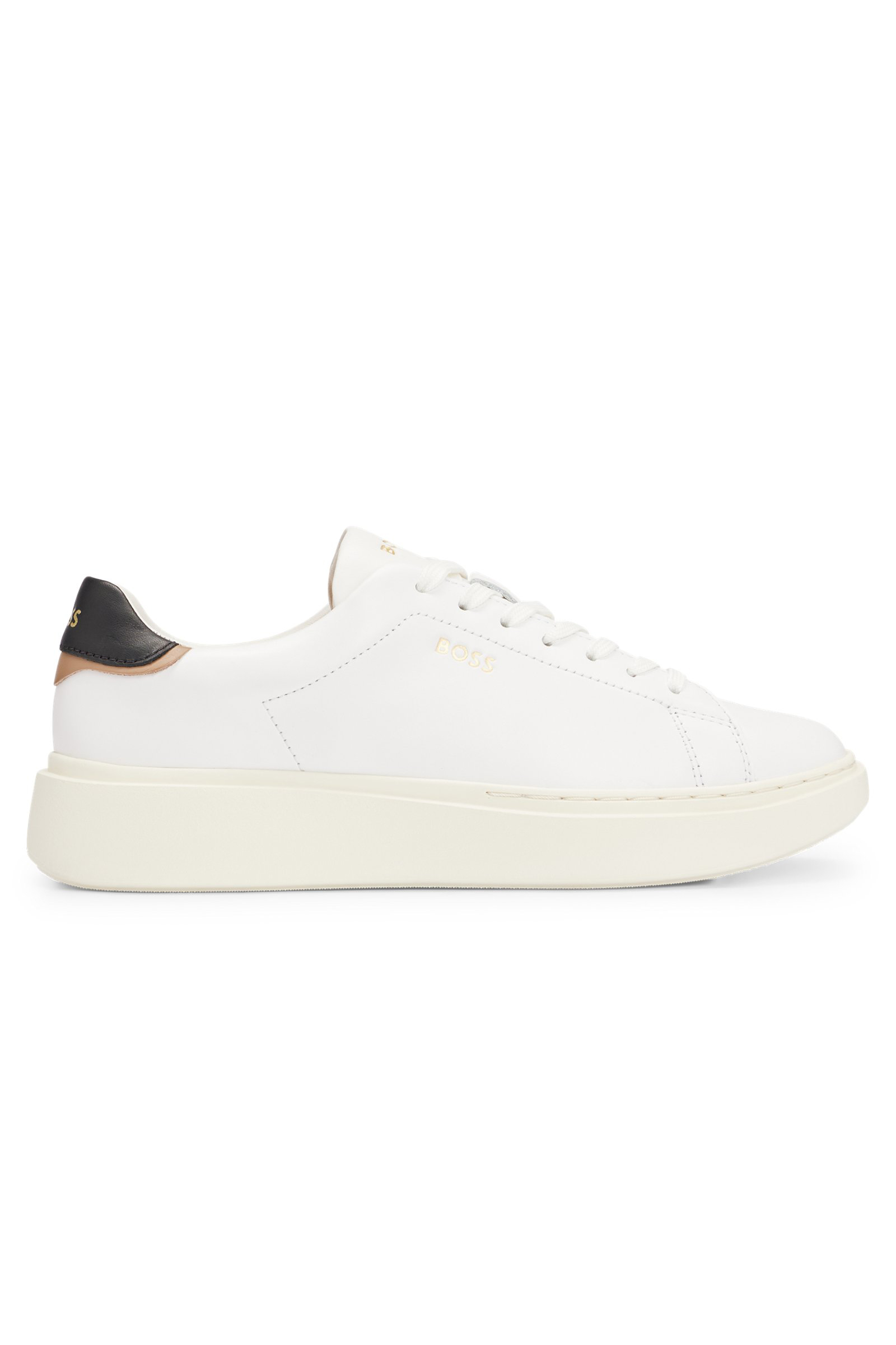 BOSS Low Leather Sneakers Amber