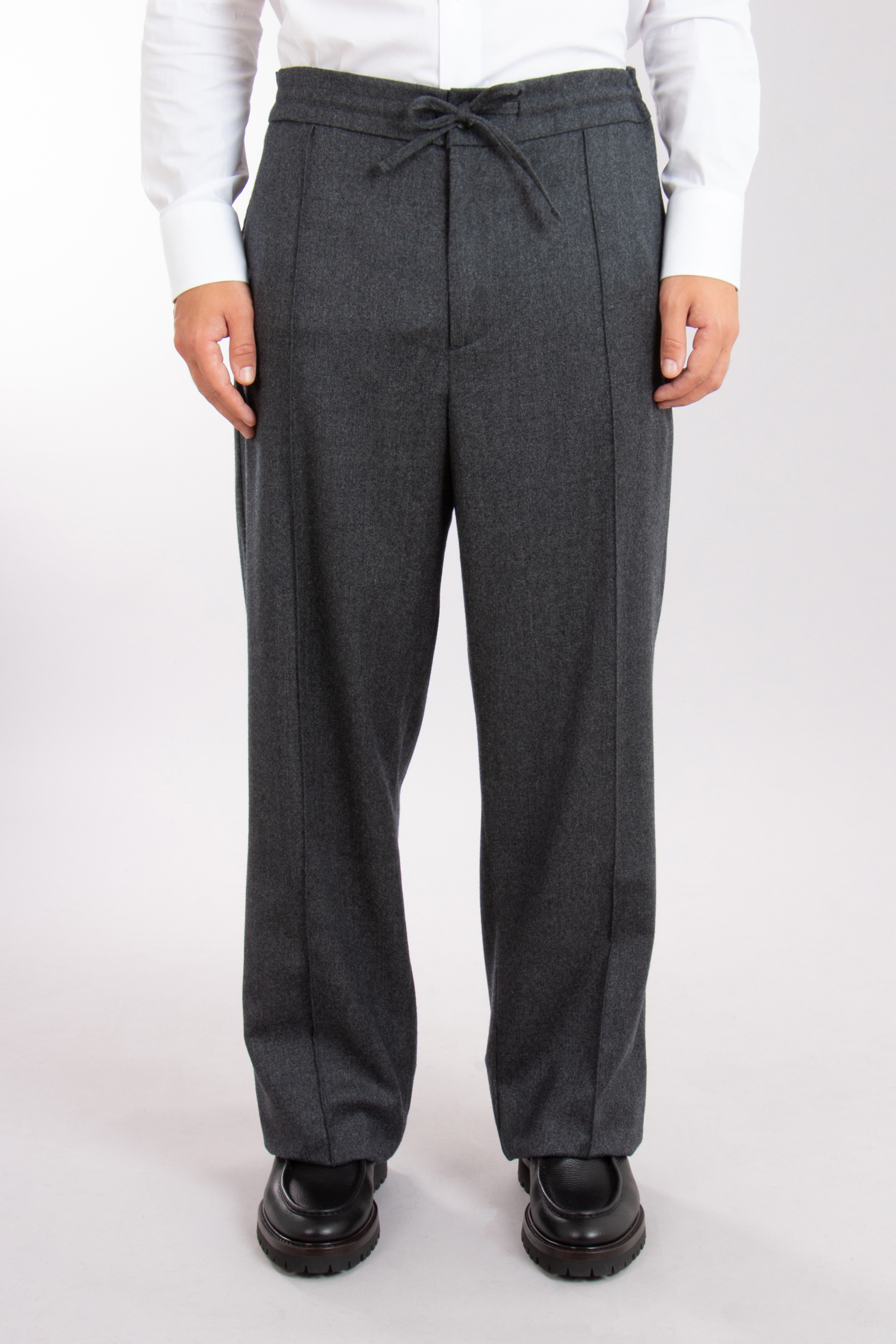 CANALI Relaxed Fit Wool Pants