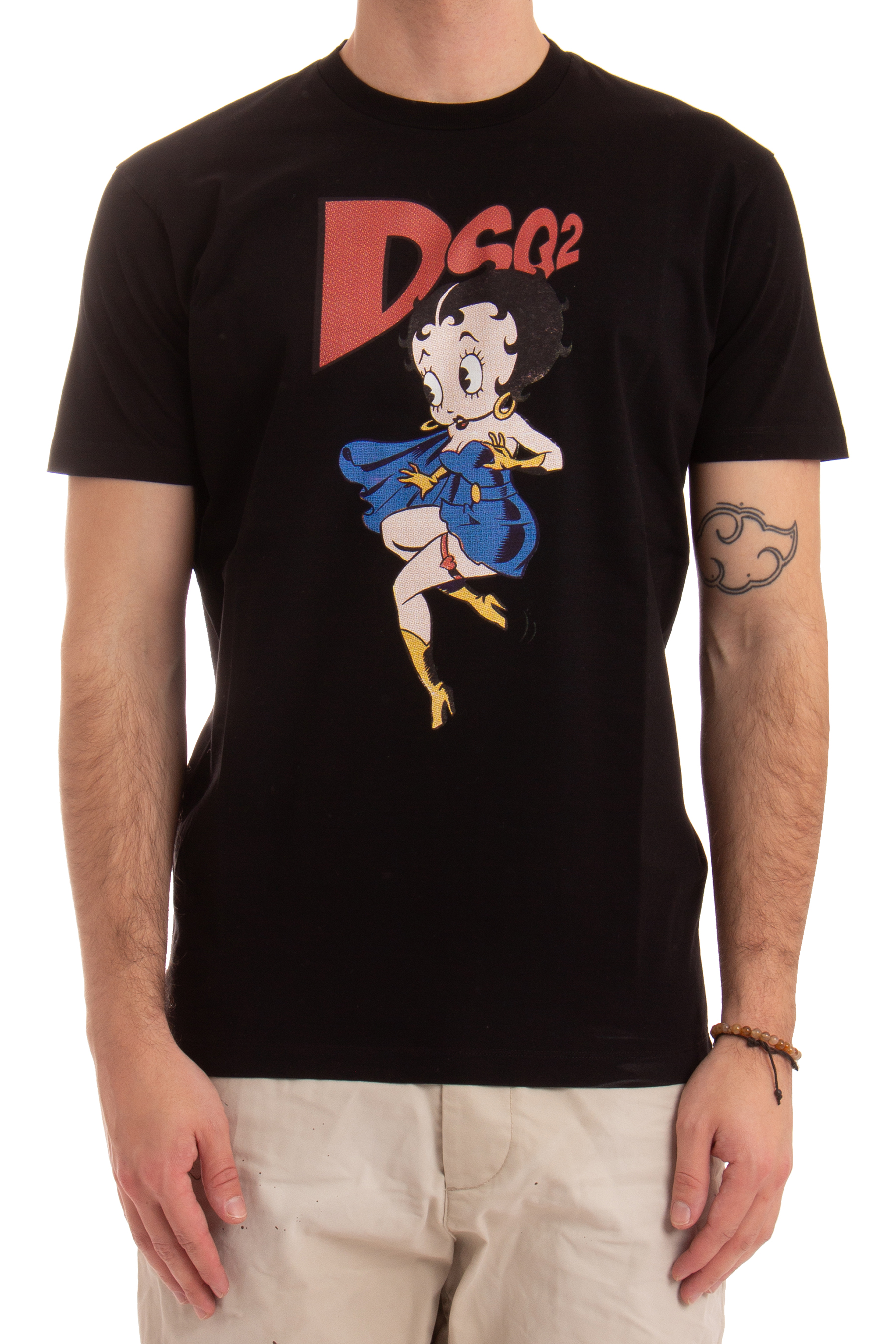 DSQUARED2 Betty Boop Cool Fit Cotton T-Shirt