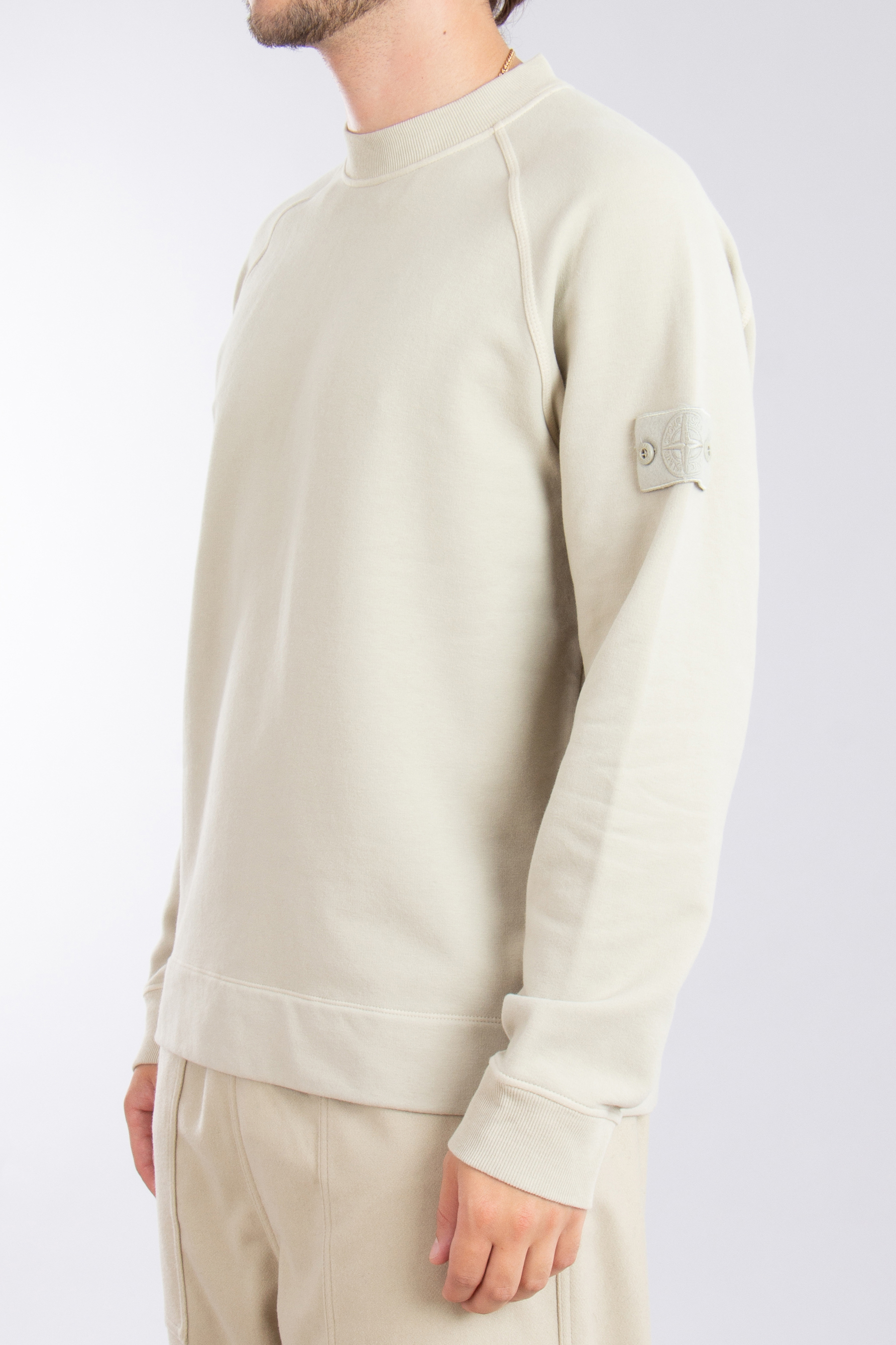 STONE ISLAND Ghost Piece Organic Cotton Stretch Sweatshirt