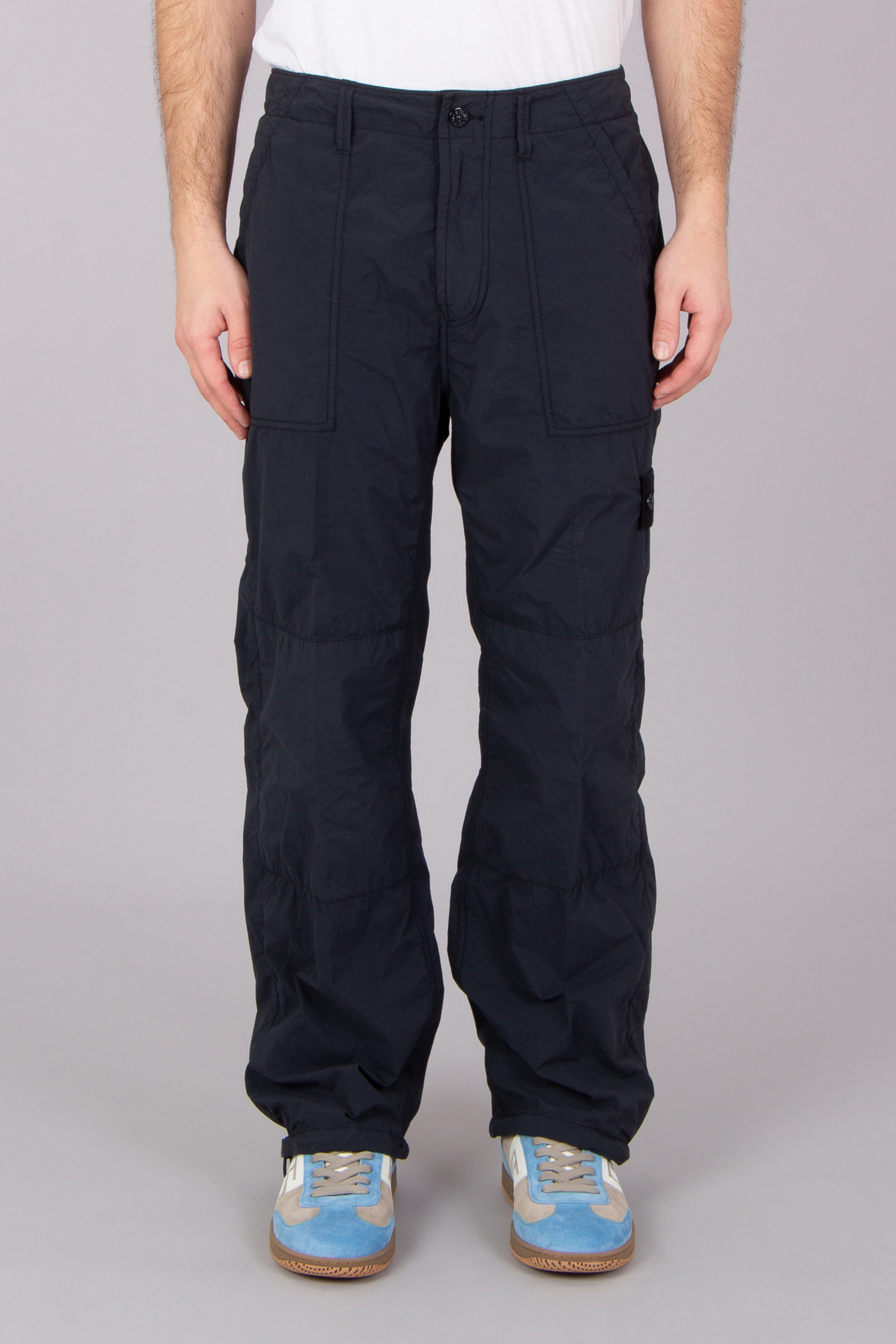 STONE ISLAND Ghost Piece Relaxed Fit Recycled Nylon Smerigliato Fatigue Pants