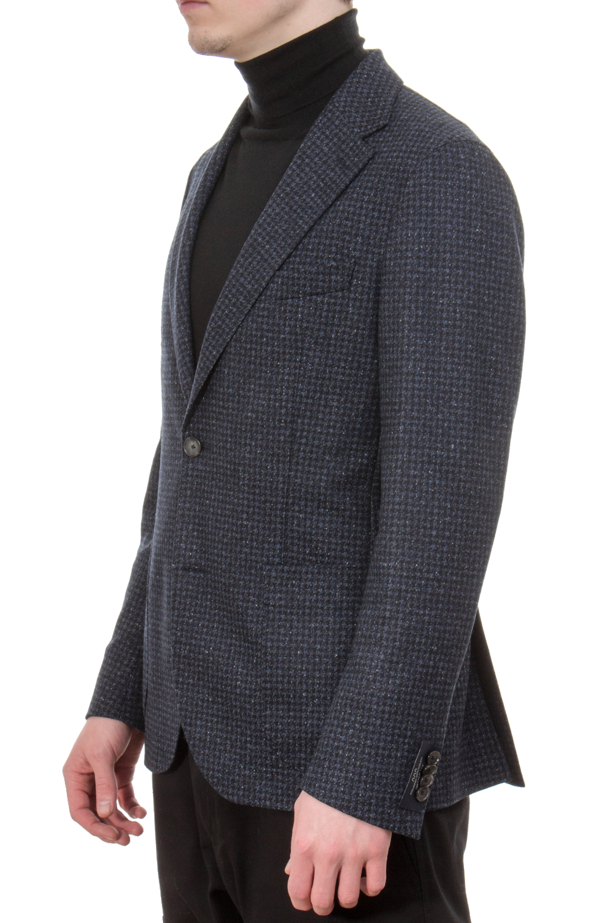 DRESSLER Houndstooth Wool-Silk Blend Jacket Sawyer 