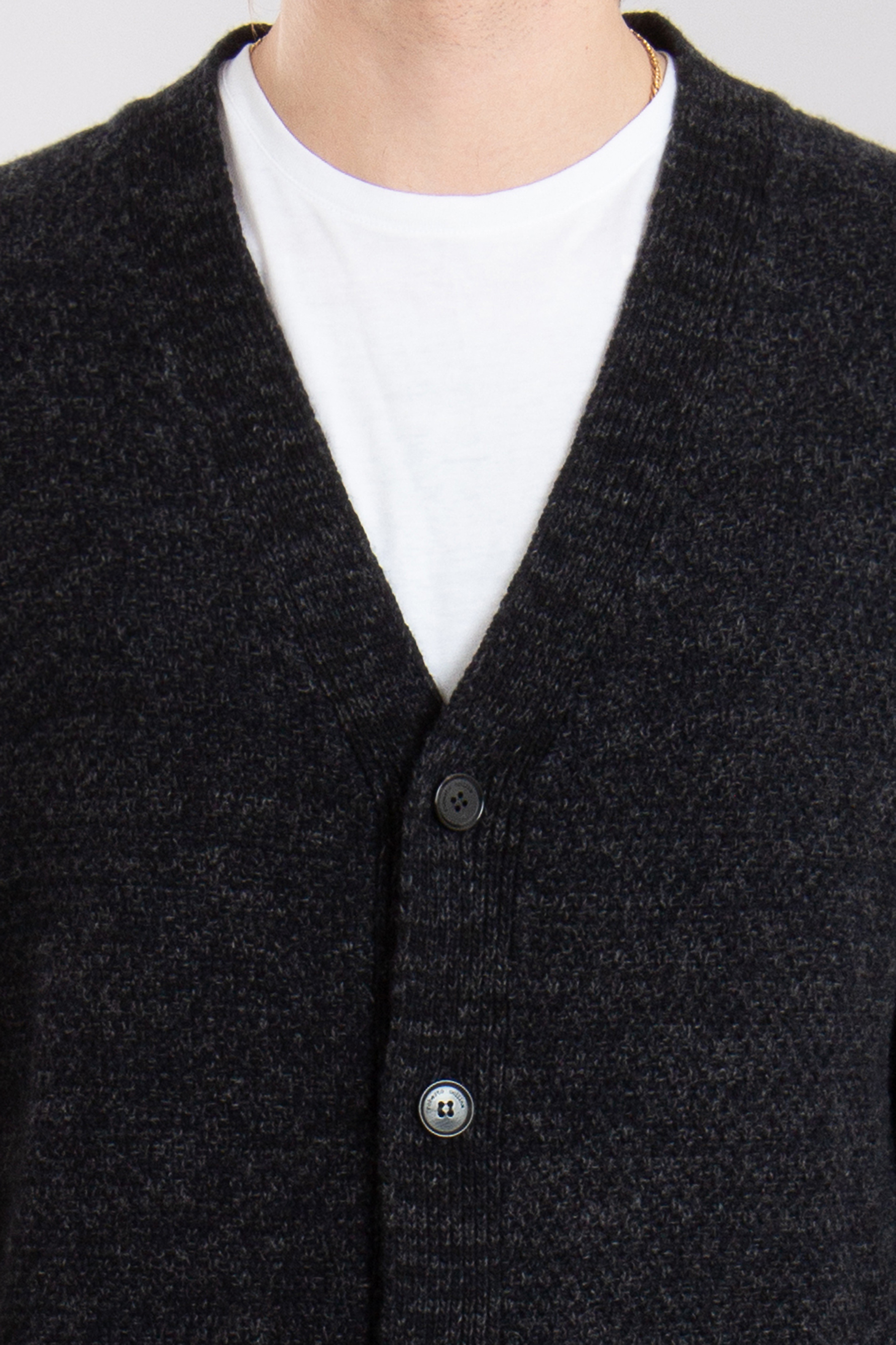 ROBERTO COLLINA Structured Superfine Wool Cardigan