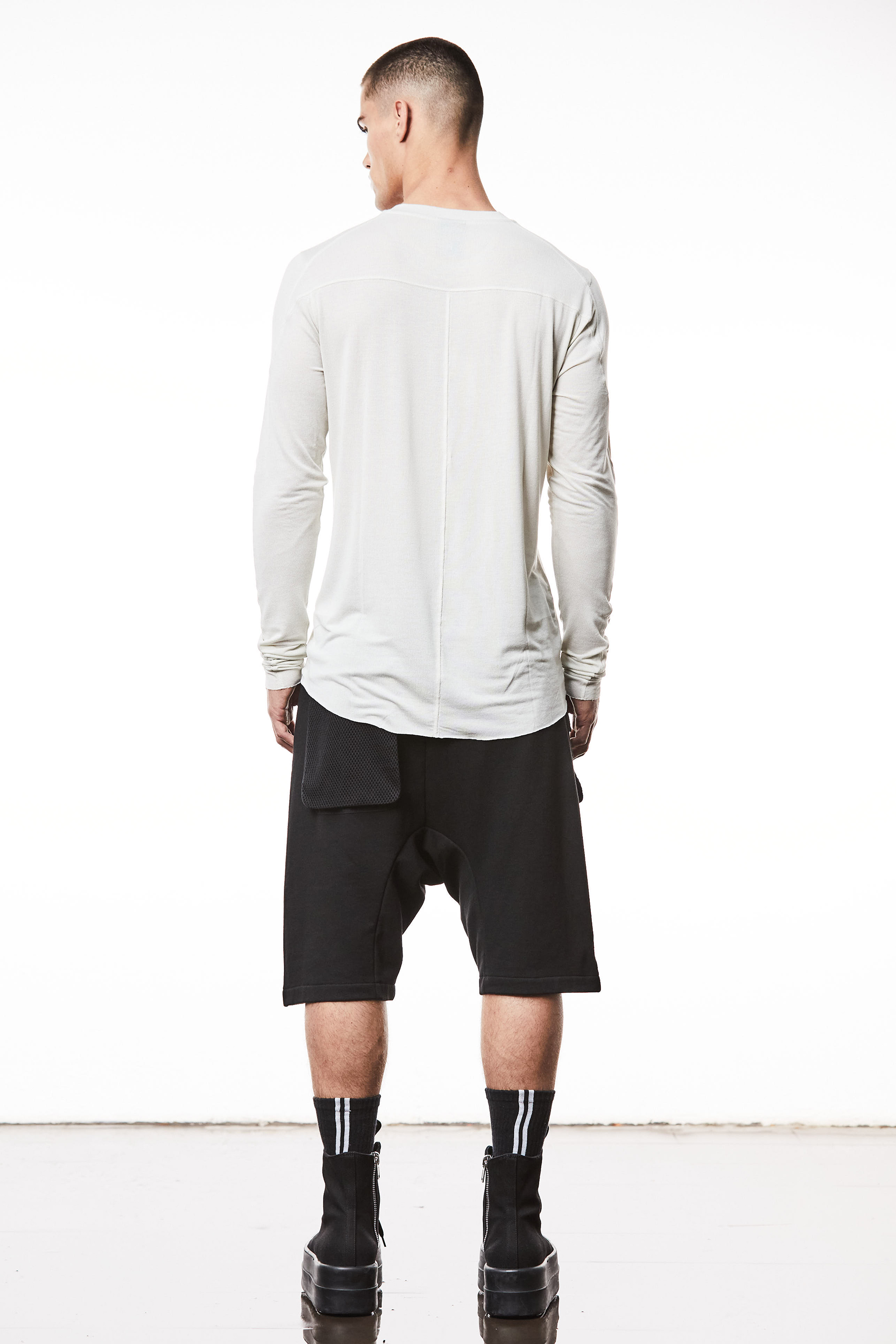 THOM KROM Slim Fit Light Viscose Stretch Long Sleeve T-Shirt