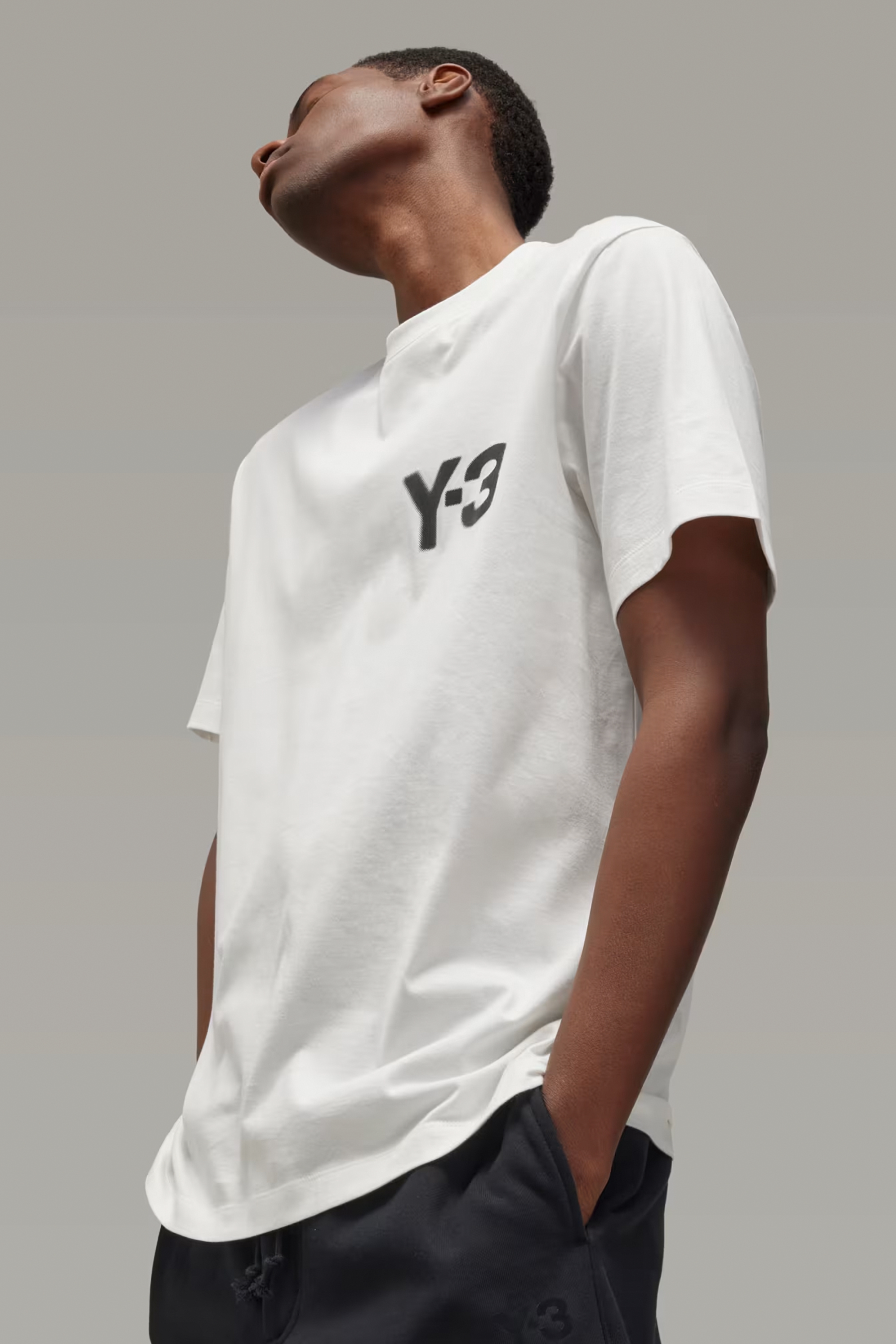 Y-3 Logo Print Cotton T-Shirt