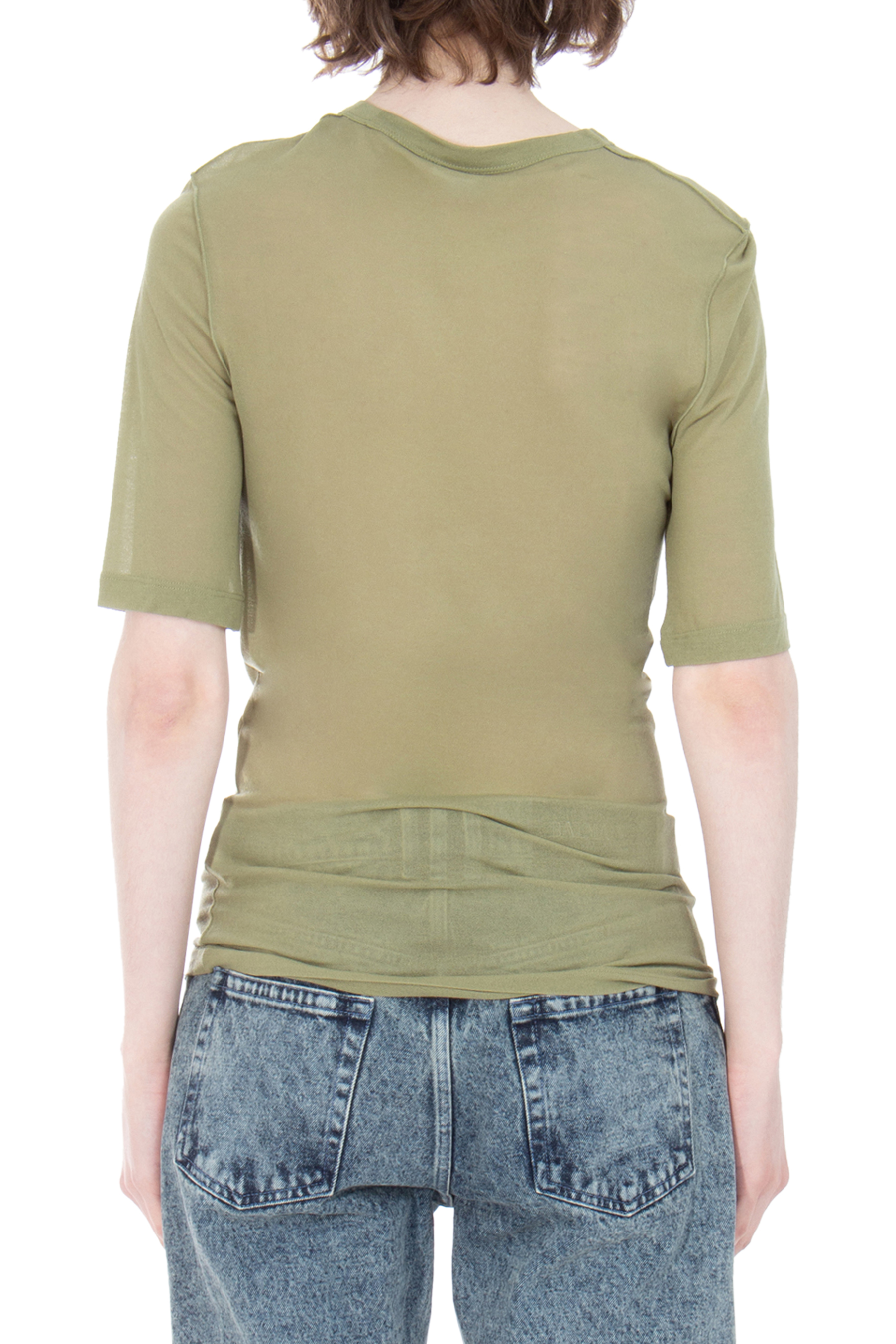 AMI PARIS Lightweight Lyocell T-Shirt