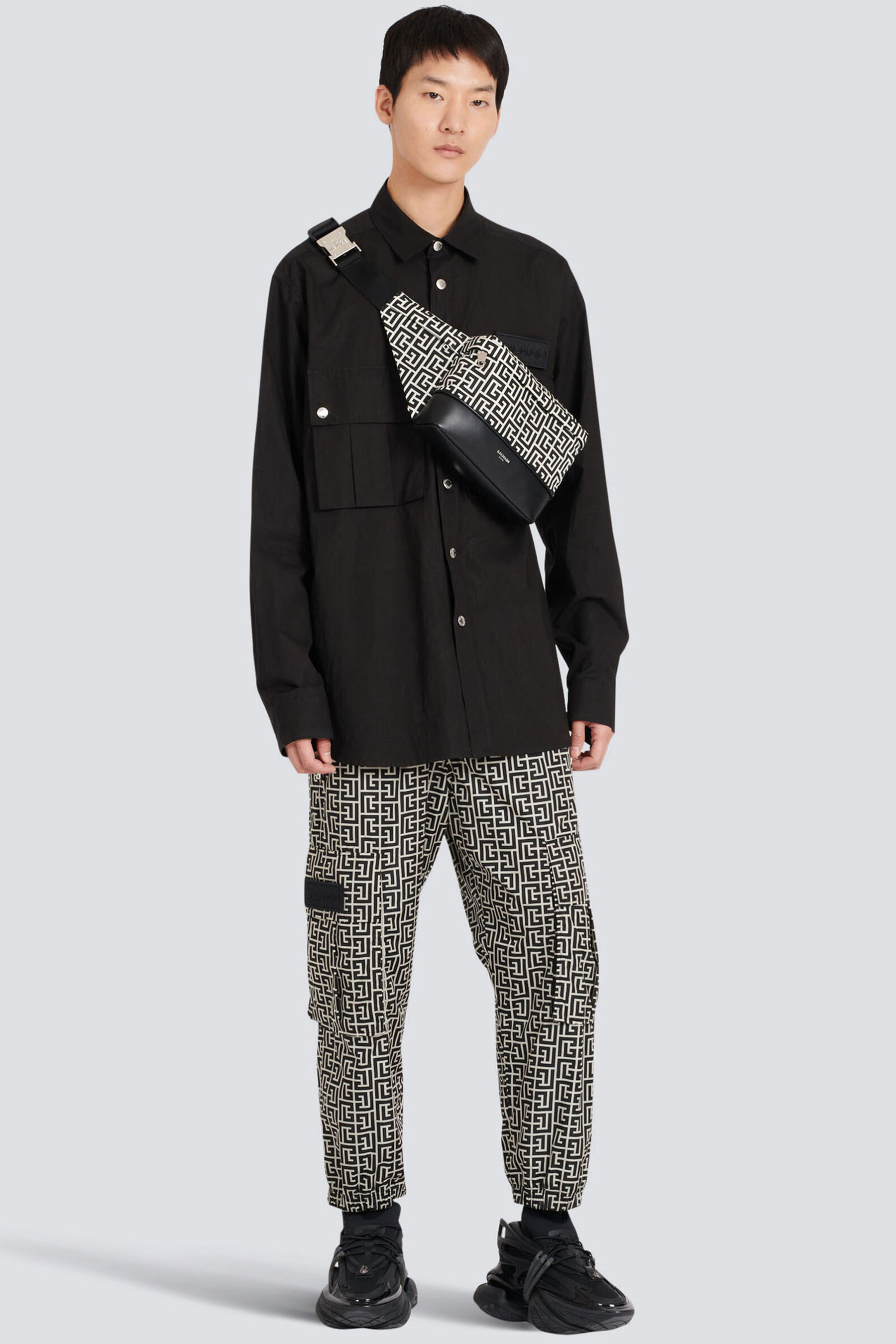 BALMAIN Monogram Cargo Pants