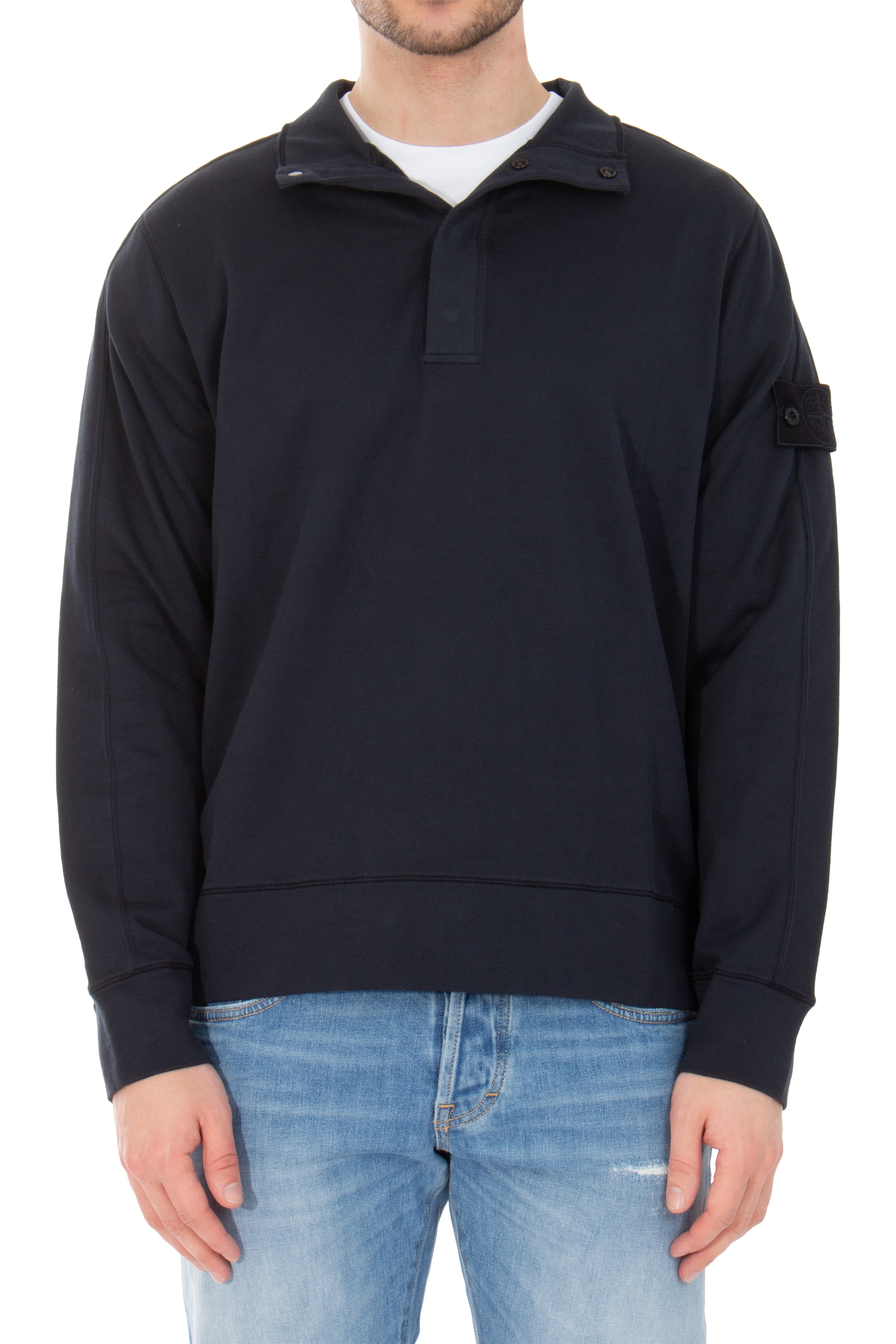 STONE ISLAND Ghost Piece Organic Cotton Sweatshirt