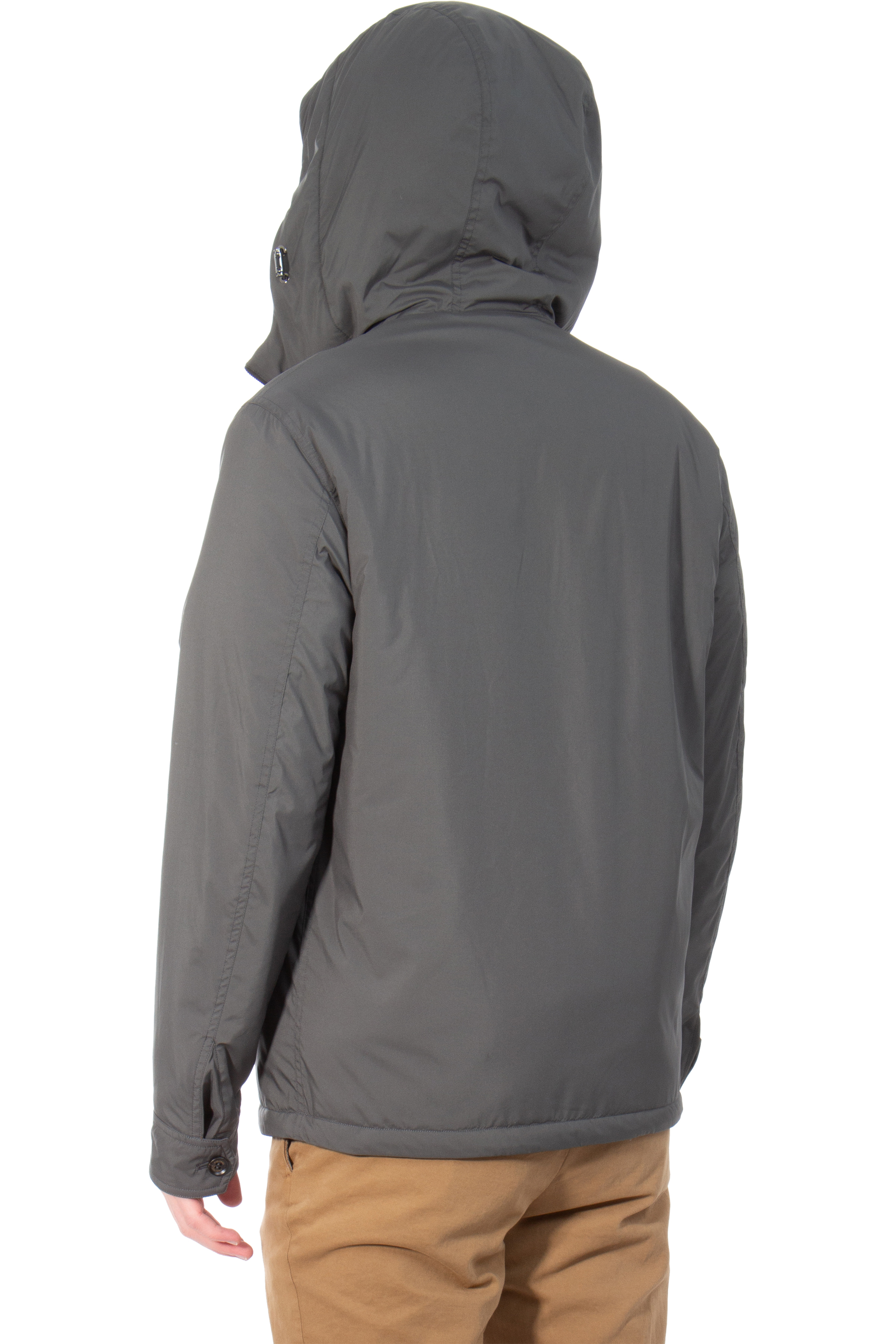 COLOMBO Hooded Technical Fabric Car Coat