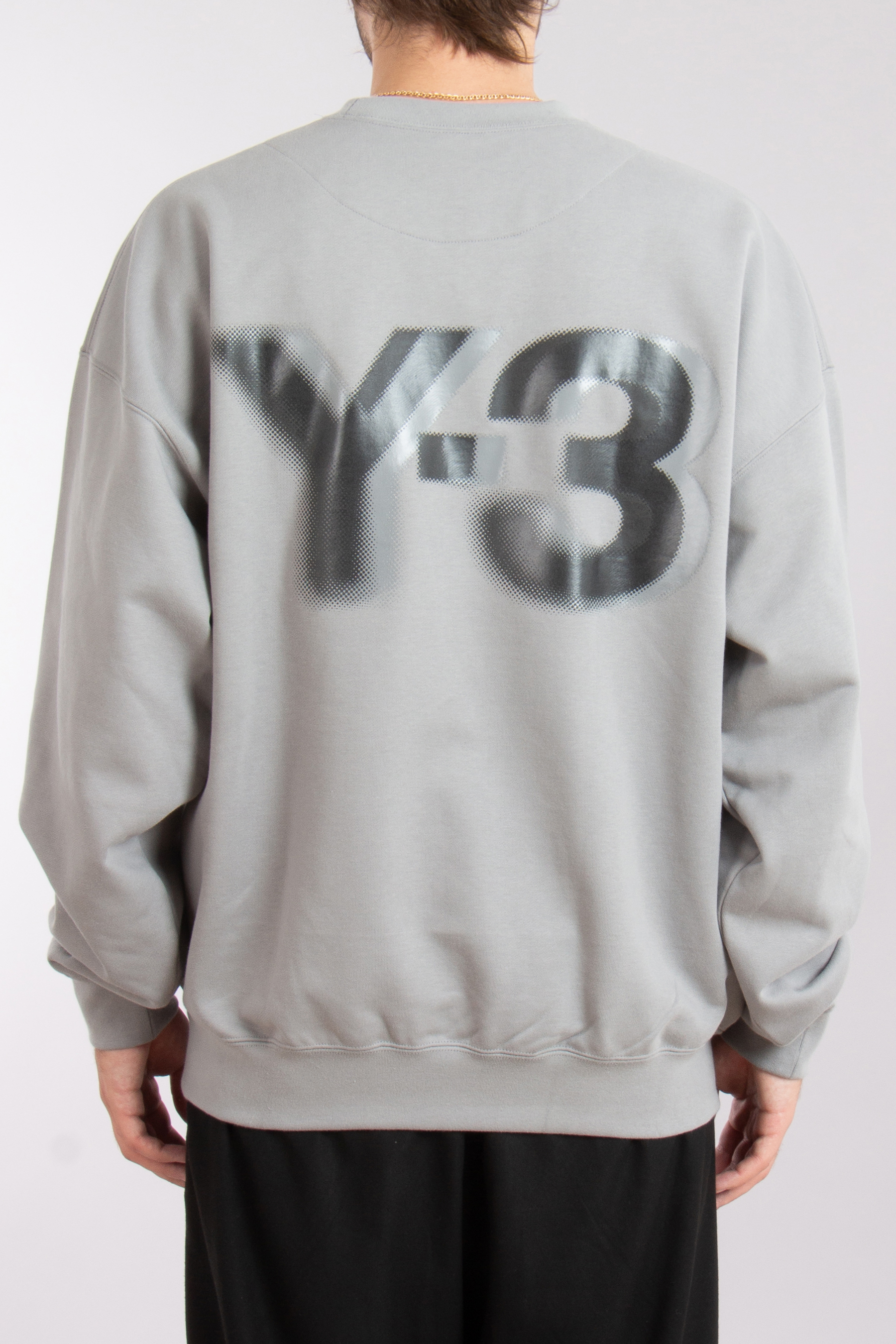 Y-3 Printed Cotton Blend French Terry Sweatshirt