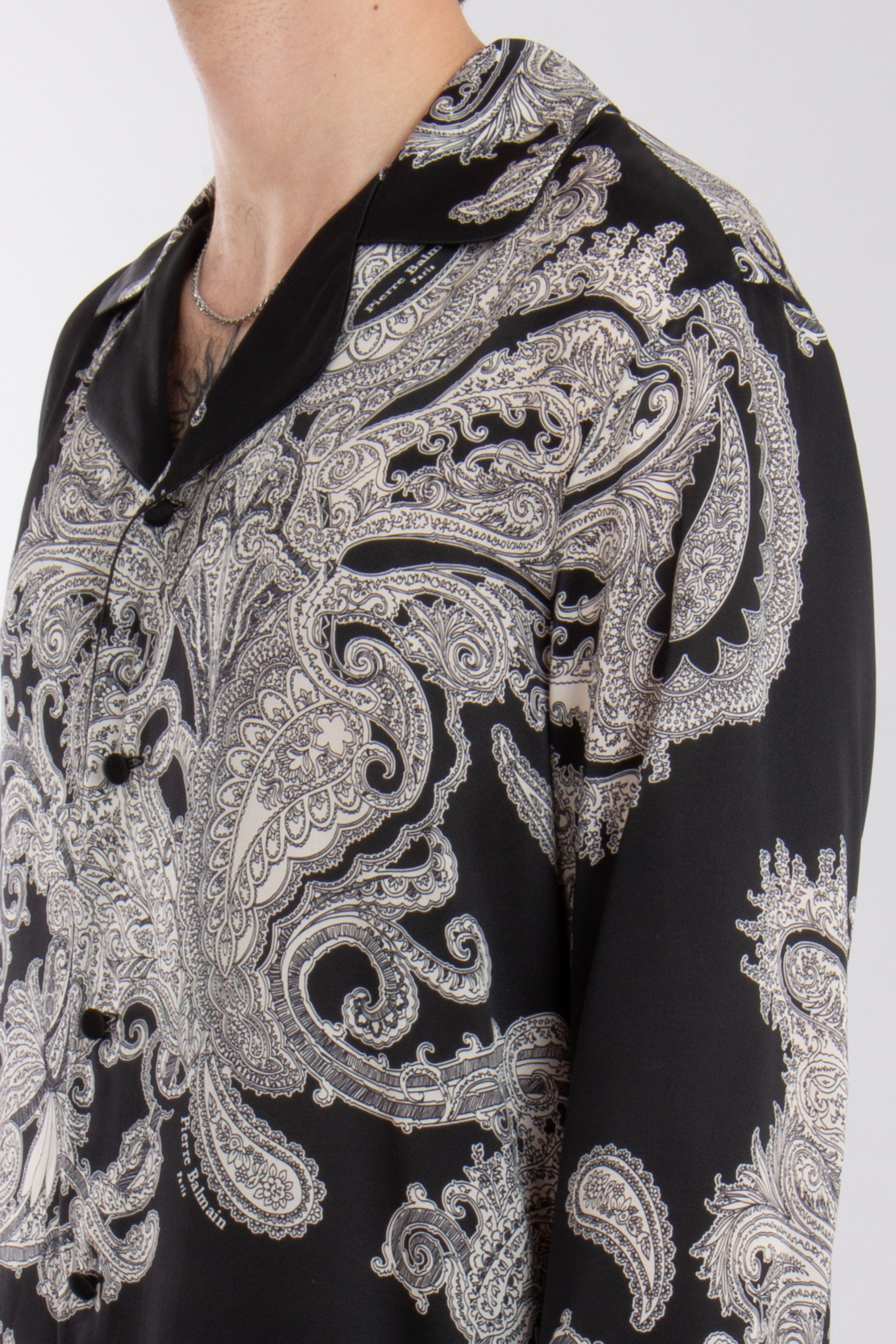 BALMAIN Printed Silk Shirt