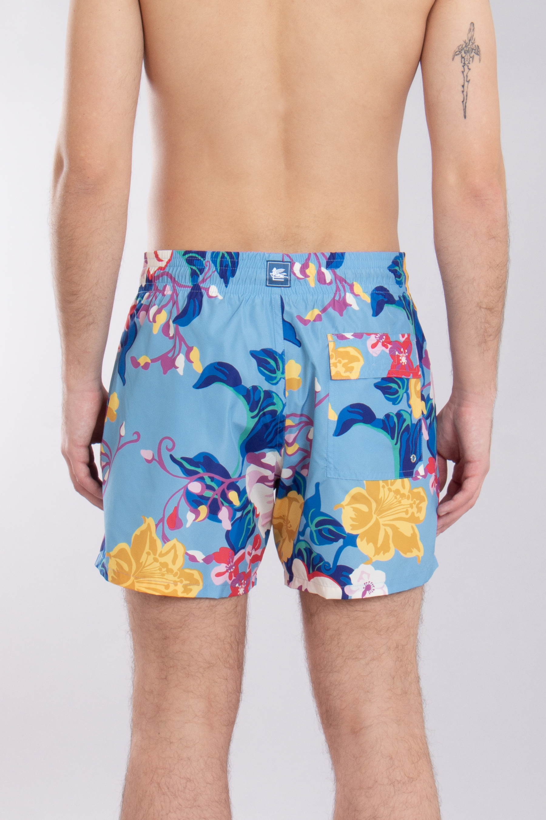 ETRO Printed Functional Fabric Swim Shorts