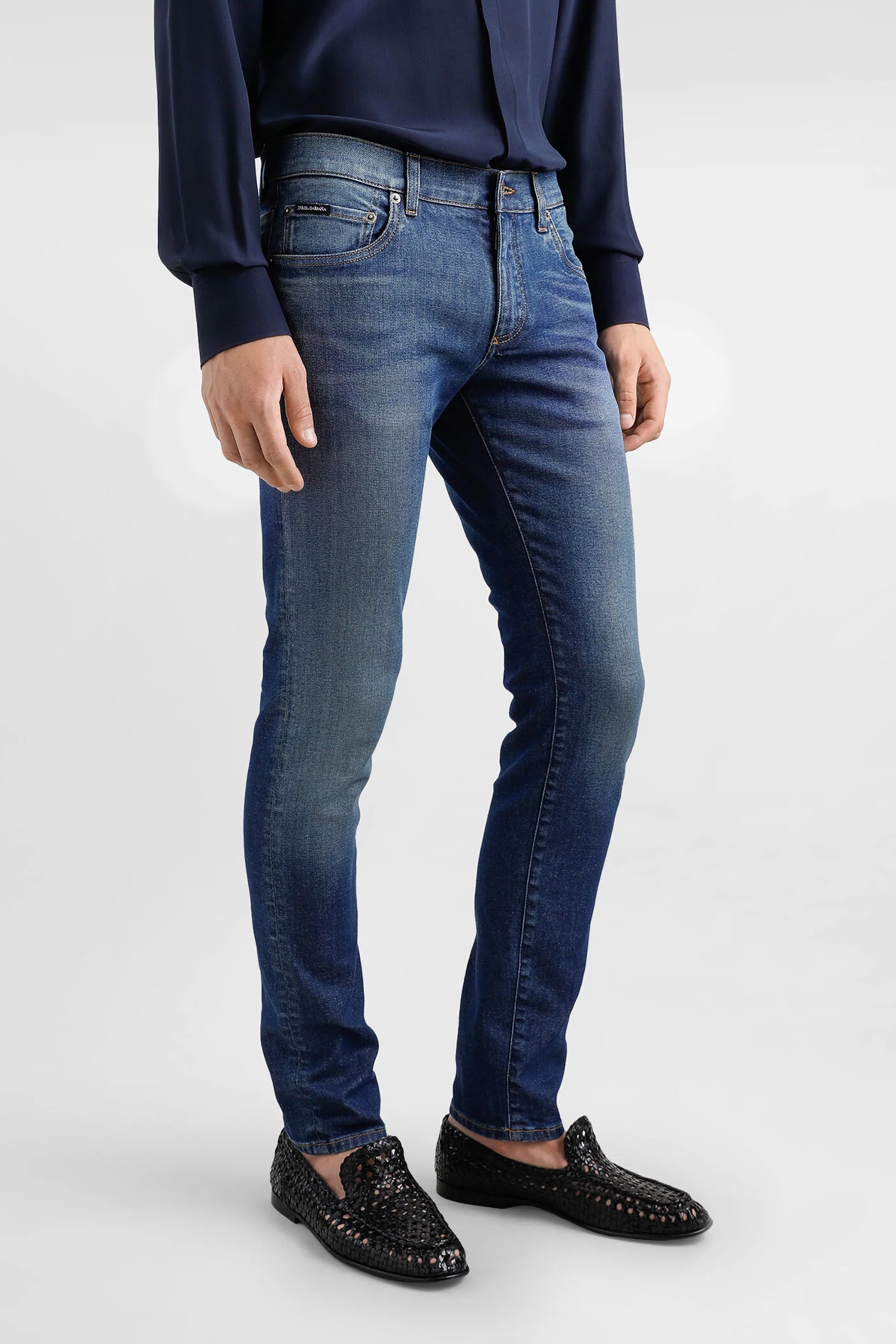 DOLCE & GABBANA Skinny Cotton Stretch Denim Jeans