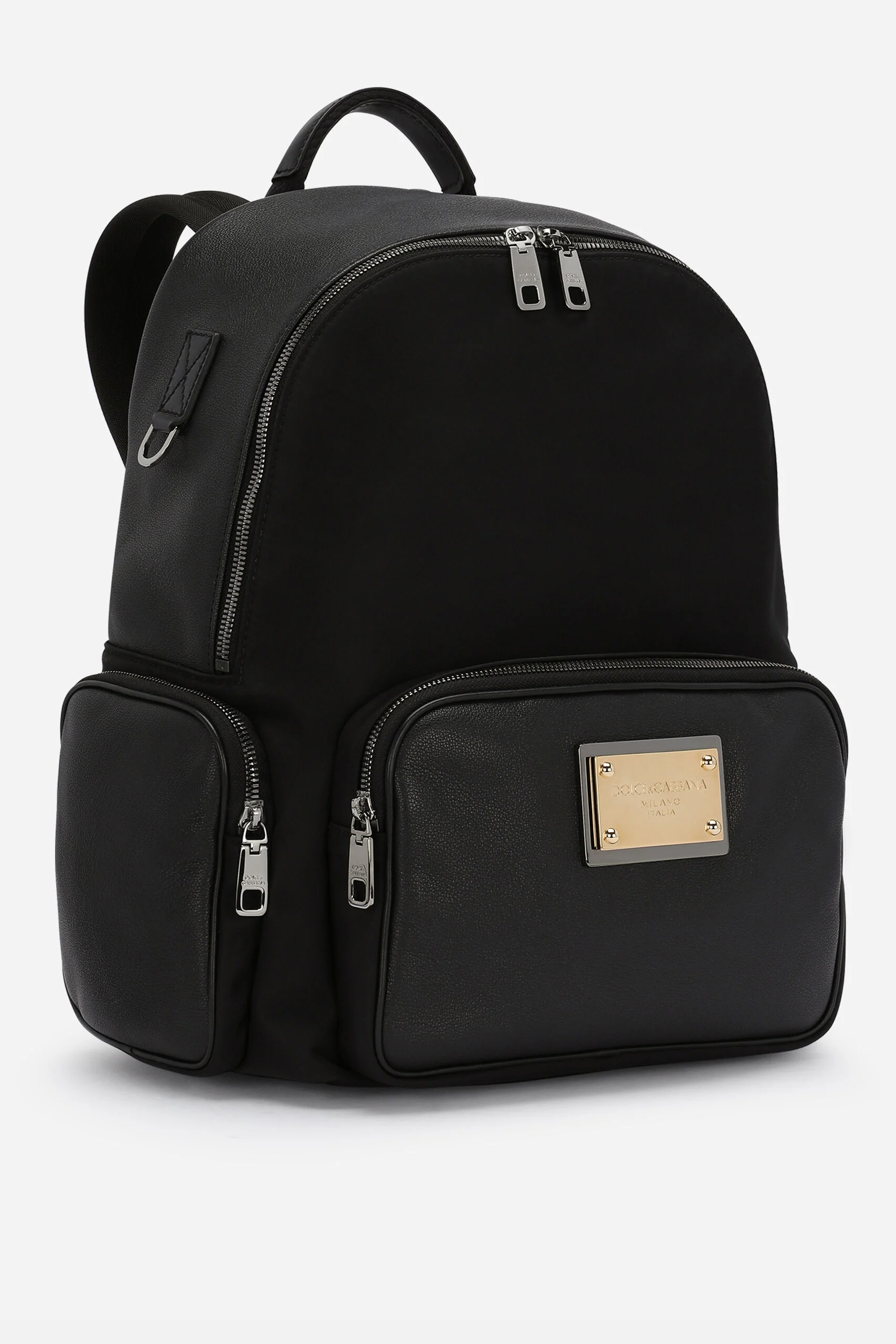 DOLCE & GABBANA Leather & Nylon Backpack