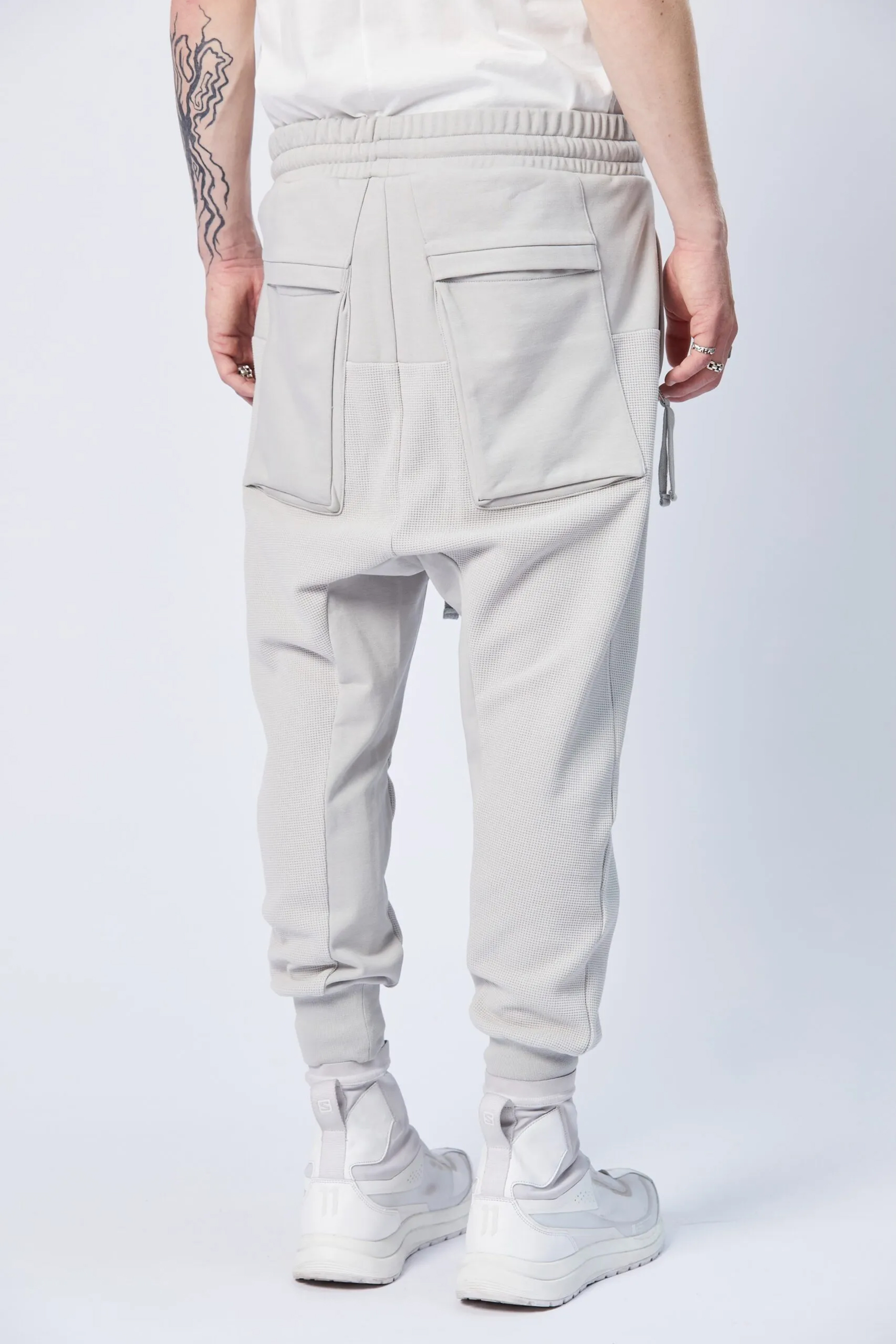 THOM KROM Drop Crotch Cotton Stretch Sweatpants