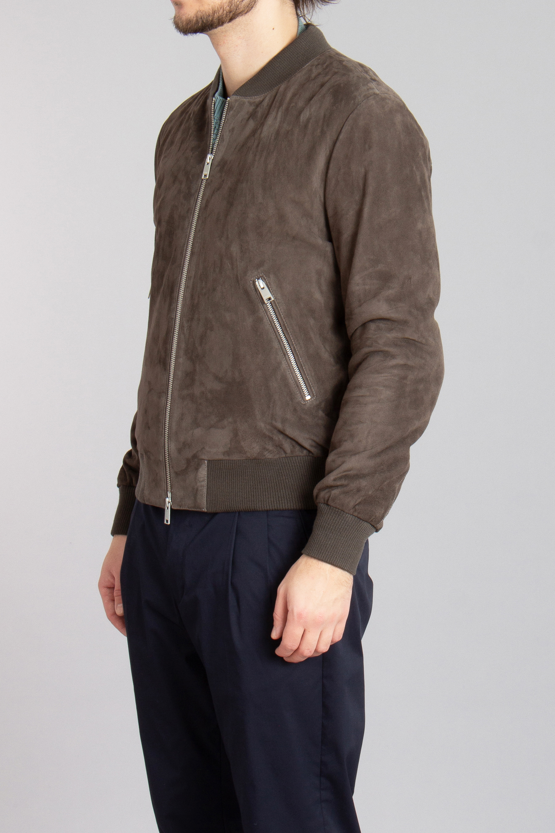 ARMA Goat Suede Bomber Jacket Didier