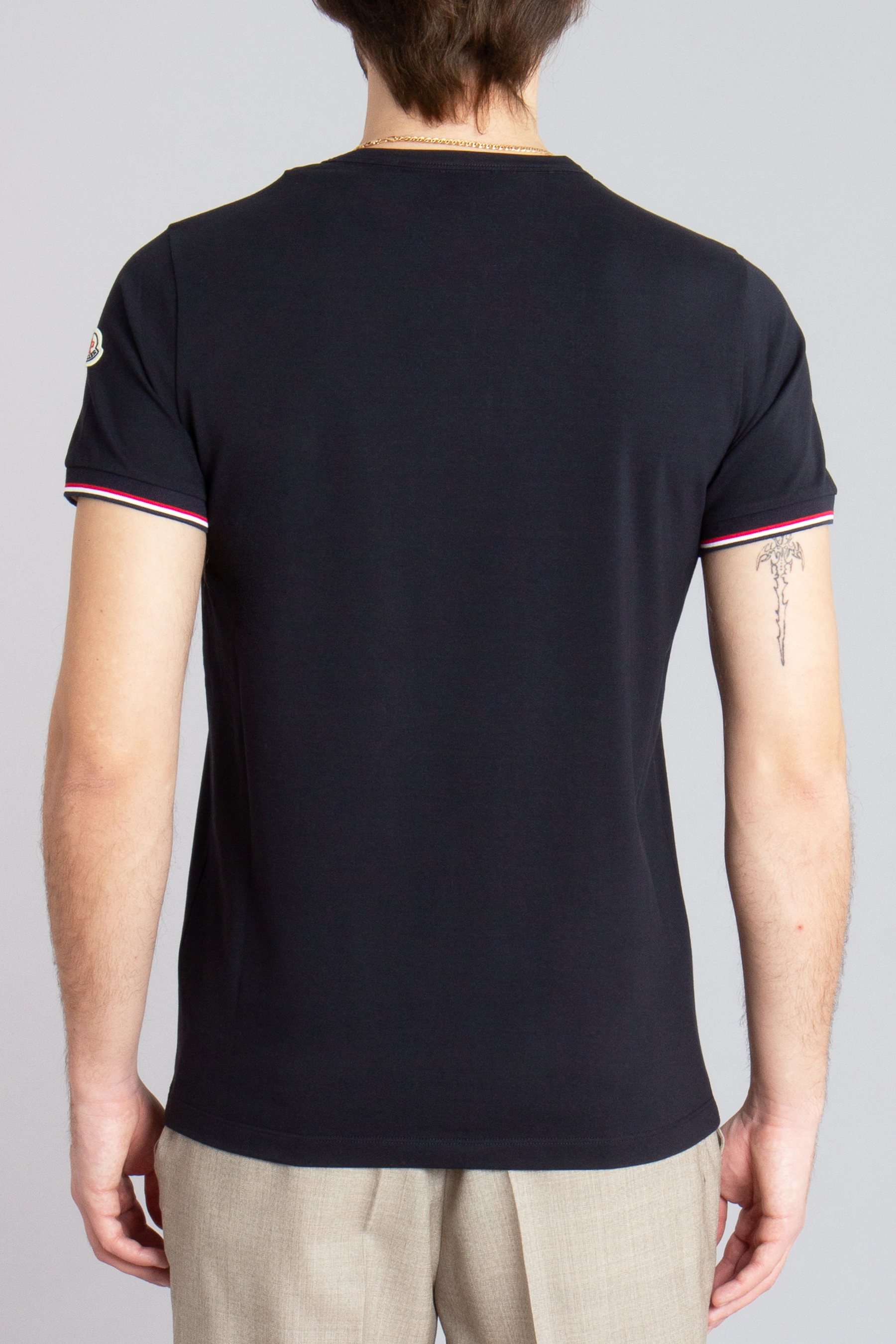 MONCLER Slim Fit Stretch Cotton Jersey T-Shirt