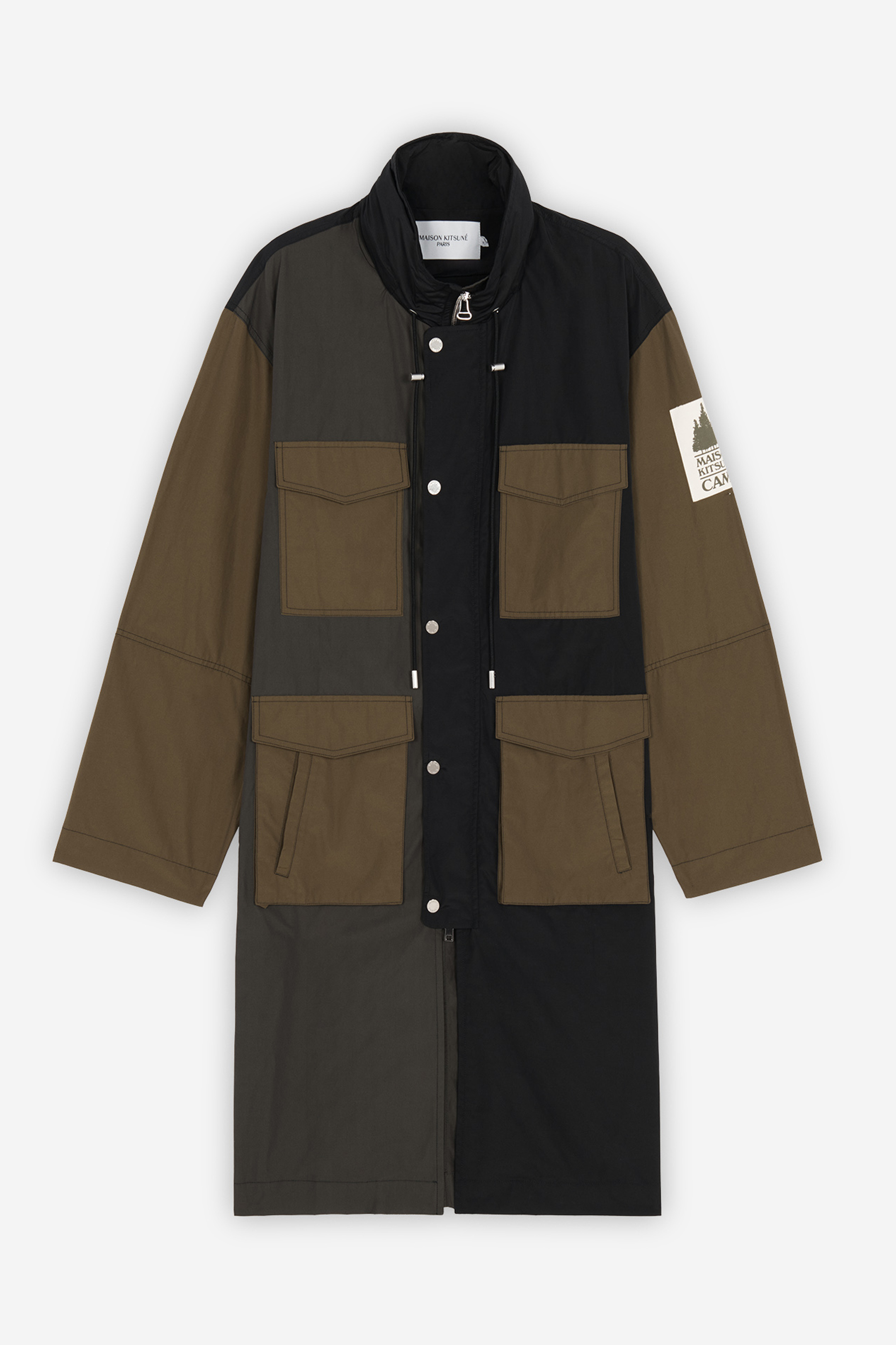 MAISON KITSUNÉ Unisex Multipocket Raincoat